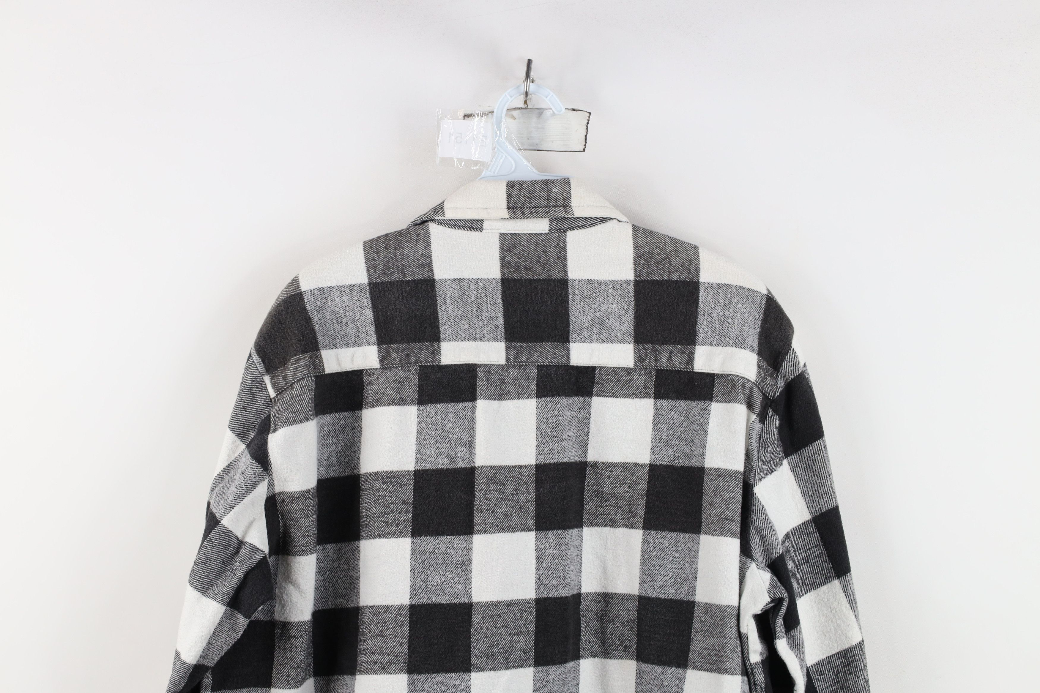 Dickies Vintage 90s Dickies Heavyweight Flannel Button Shirt Plaid Size US L / EU 52-54 / 3 - 14 Thumbnail