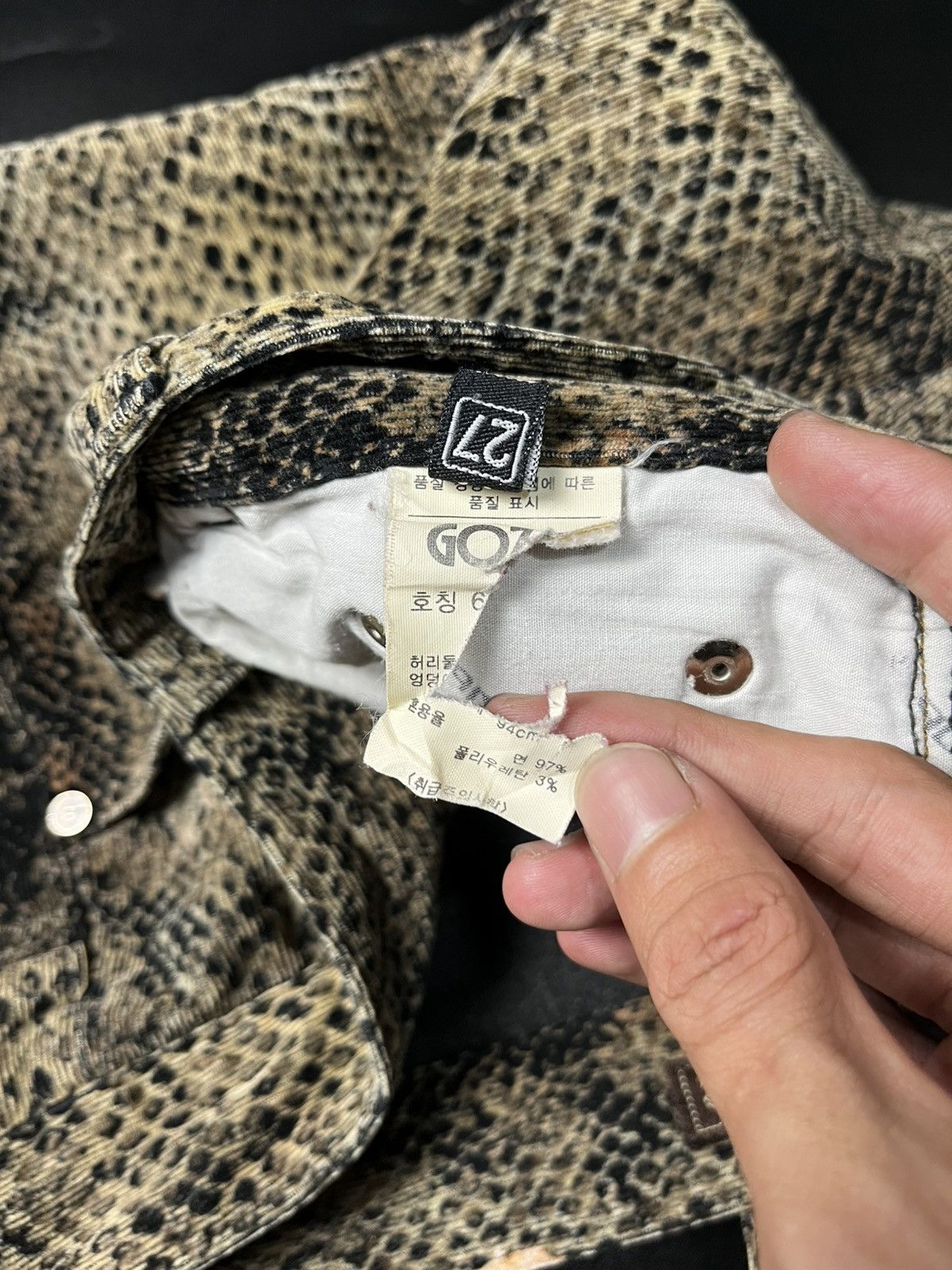 Japanese Brand Japanese snake python Super flare by Gozip Size US 28 / EU 44 - 11 Thumbnail