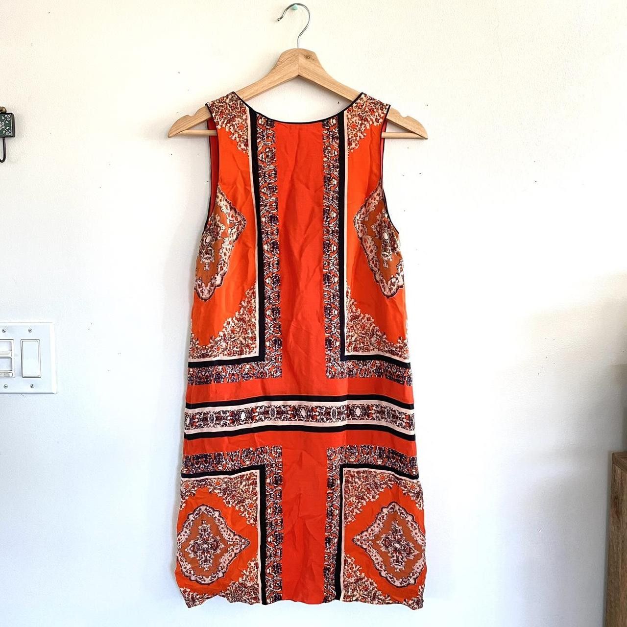 Vintage MAEVE ORANGE MINI DRESS BOHO SIZE 0 Size XS / US 0-2 / IT 36-38 - 2 Thumbnail
