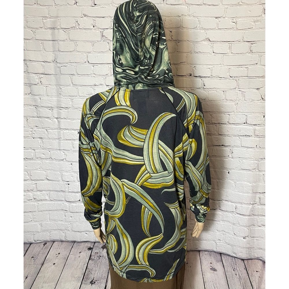 Custo Barcelona Custo Barcelona V-Neck Kangaroo Pocket Hoodie Tunic Size S Size S / US 4 / IT 40 - 4 Thumbnail
