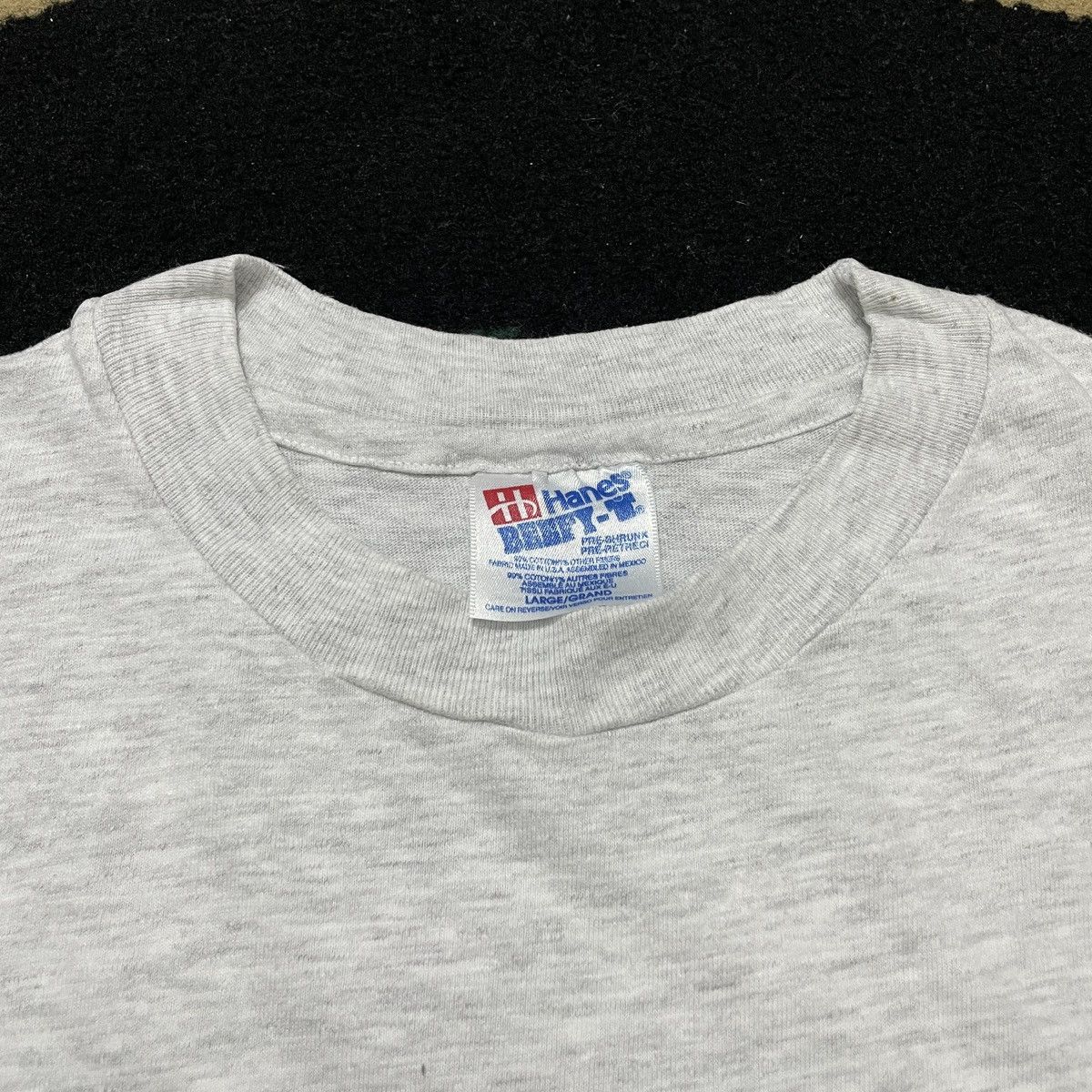 Japanese Brand 1993 Hanes Beefy Vintage Long Sleeve Blank Tee Size US L / EU 52-54 / 3 - 2 Thumbnail