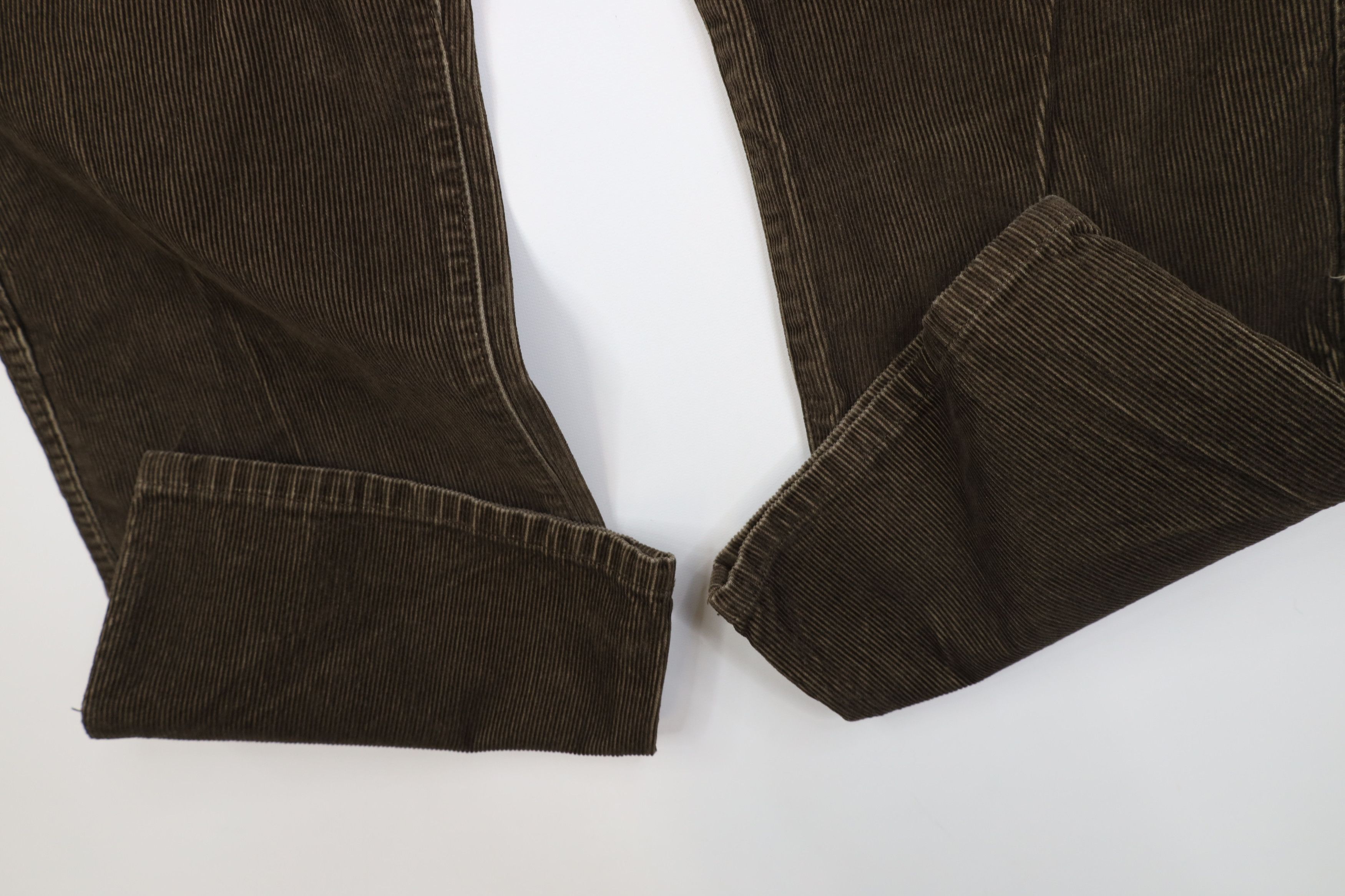 L.L. Bean Vintage LL Bean Wide Leg Corduroy Chino Pants Brown Cotton Size US 36 / EU 52 - 5 Thumbnail