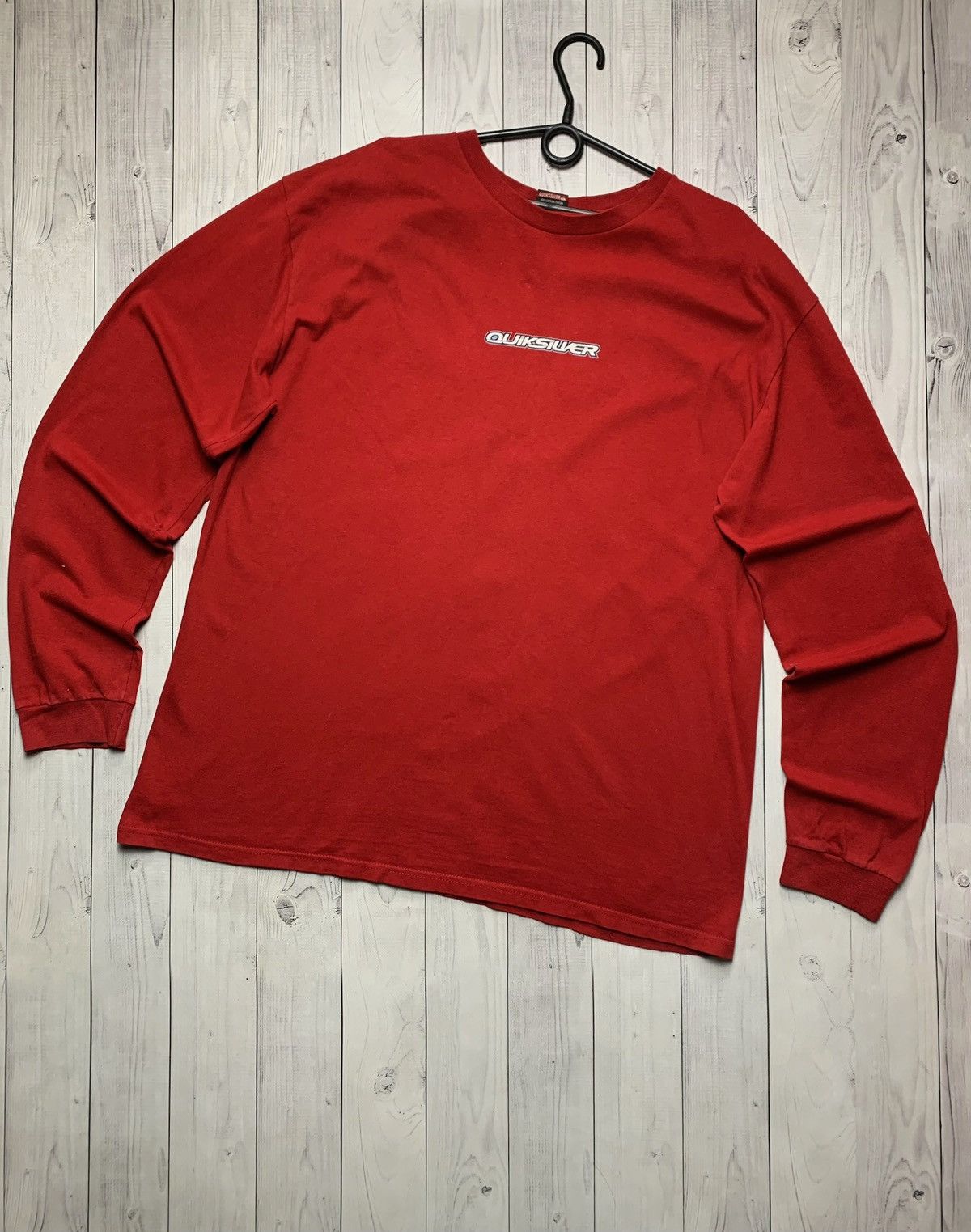 Quiksilver × Vintage Vintage Quicksilver long sleeve size XL red logo Size US XL / EU 56 / 4 - 3 Thumbnail