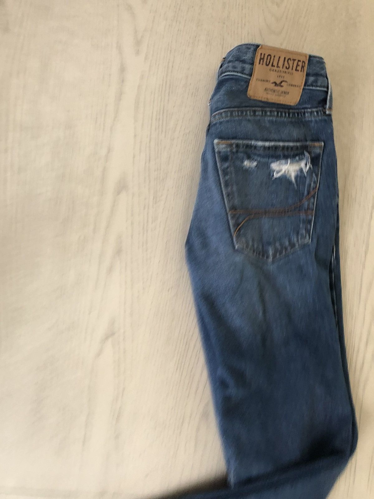 Hollister blue distressed hollister slim straight jeans 28 x 30 men’s Size US 28 / EU 44 - 10 Thumbnail