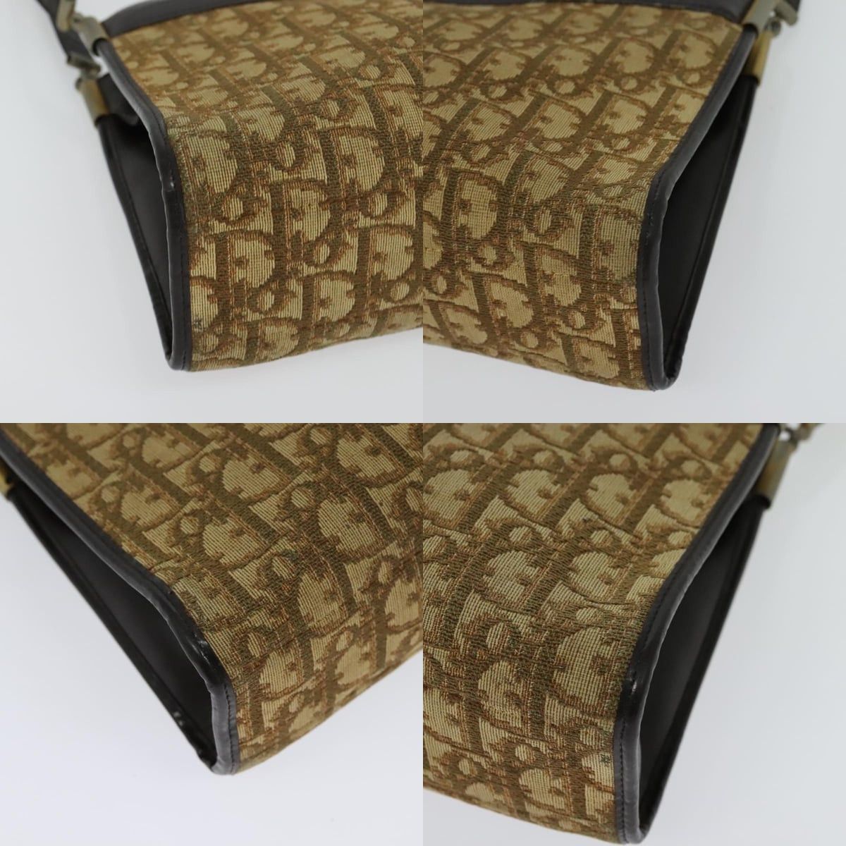 Dior DIOR Trotter Canvas Shoulder Bag Beige Gold Size ONE SIZE - 10 Thumbnail