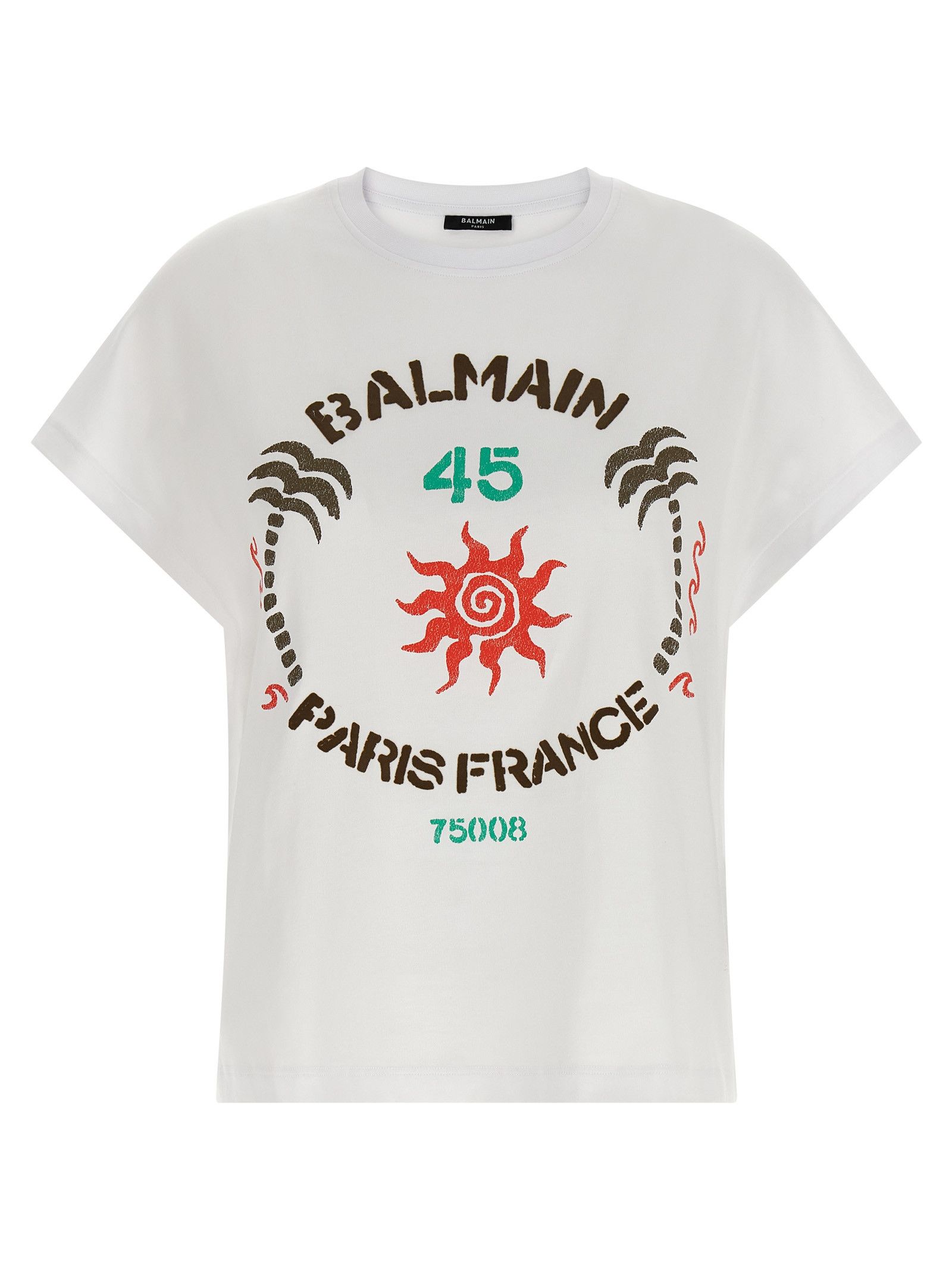 Balmain 'Club 45' print T-shirt Size S / US 4 / IT 40 - 1 Thumbnail