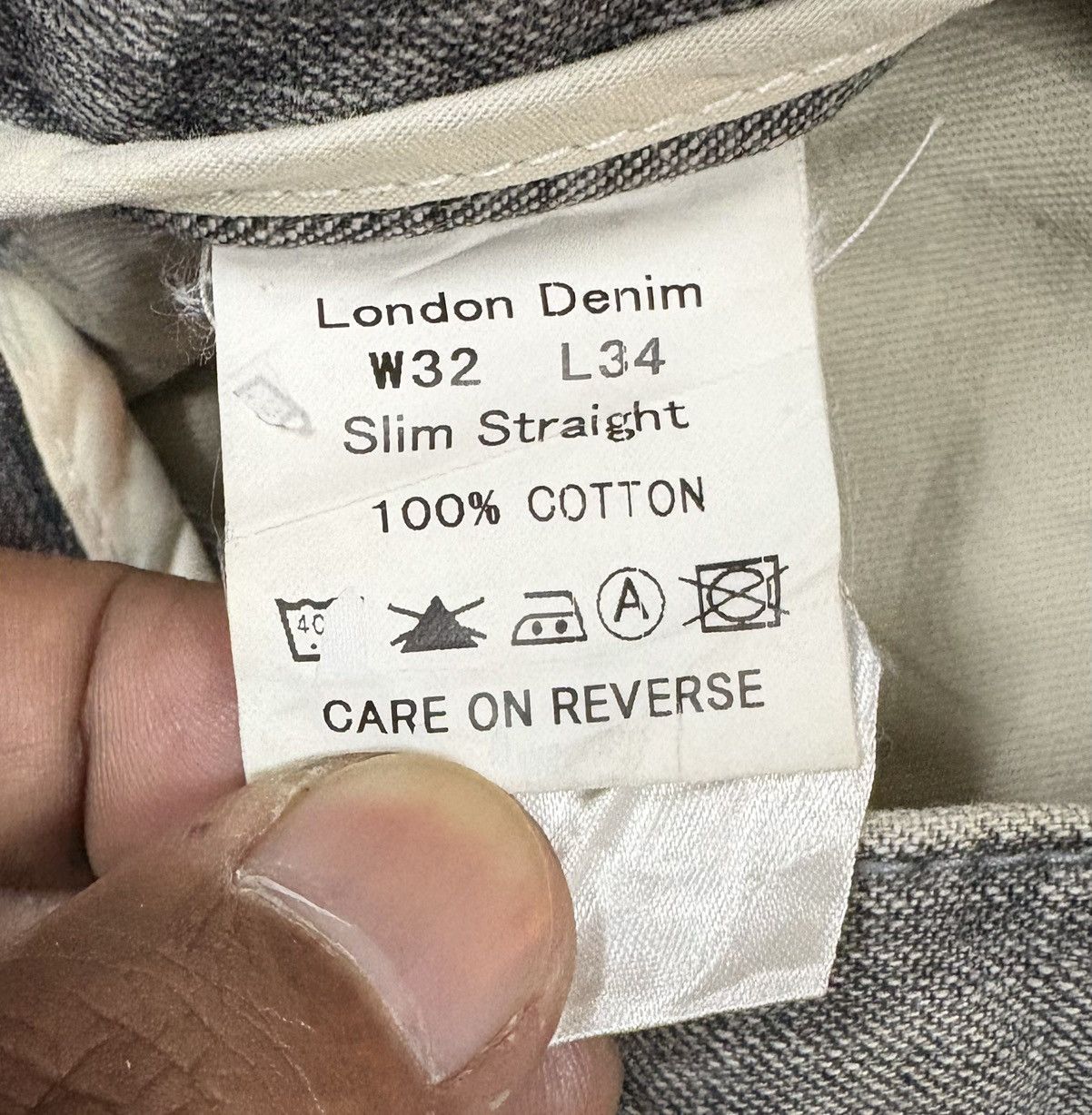 Japanese Brand Japanese London Denim Streetwear Straight Cut Jeans Size US 33 - 18 Thumbnail