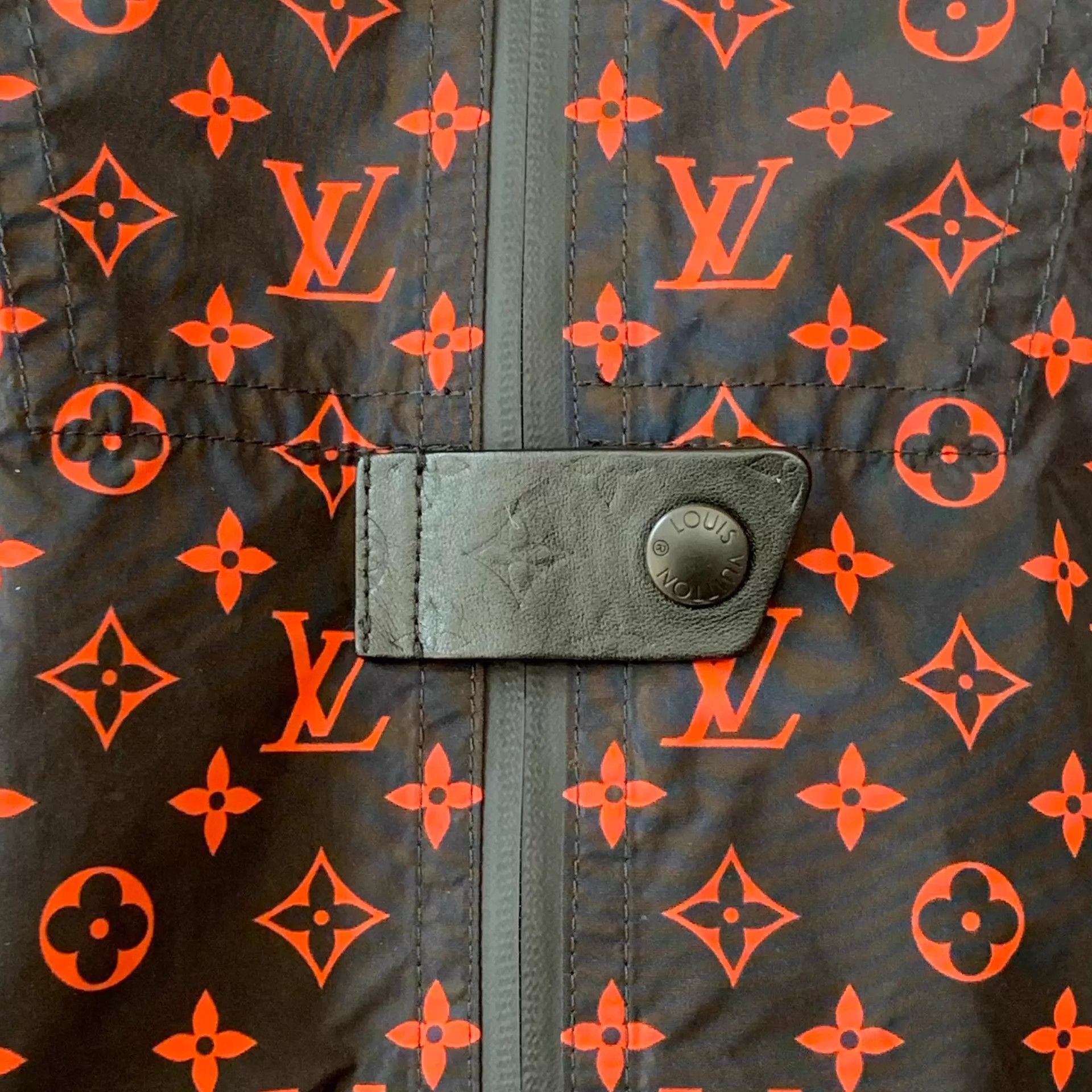 Louis Vuitton LV Women's Burgundy Full Logo WP Hooded Parka Size S / US 4 / IT 40 - 6 Thumbnail