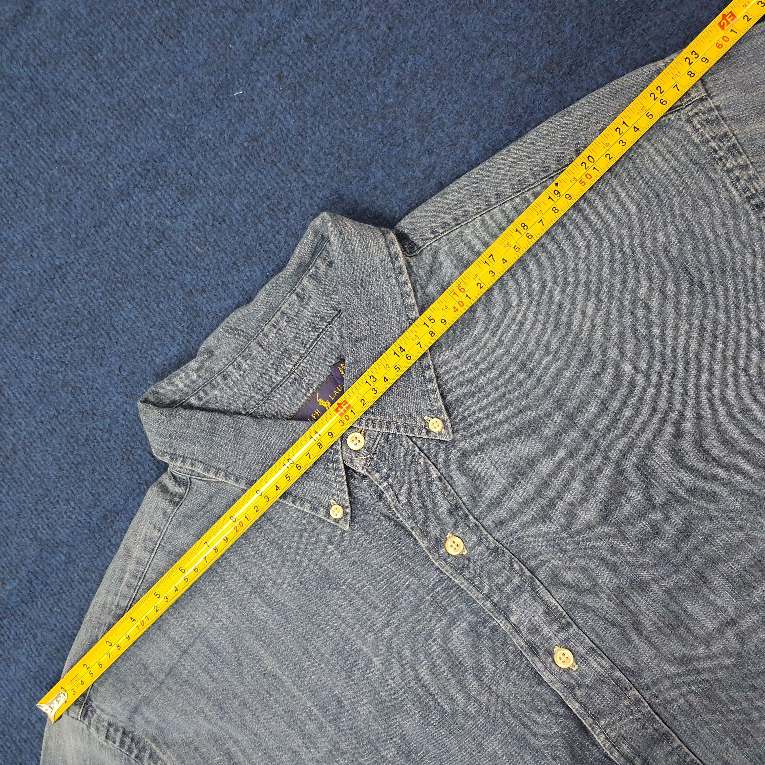 Ralph Lauren Vintage Ralph Lauren Button Up Denim Shirt C223N33 Size US XXL / EU 58 / 5 - 7 Thumbnail