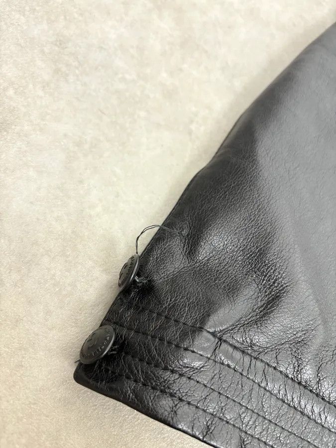 Jean Paul Gaultier 2000s Jean Paul Gaultier Black Premium Leather Long Coat Size US L / EU 52-54 / 3 - 10 Thumbnail
