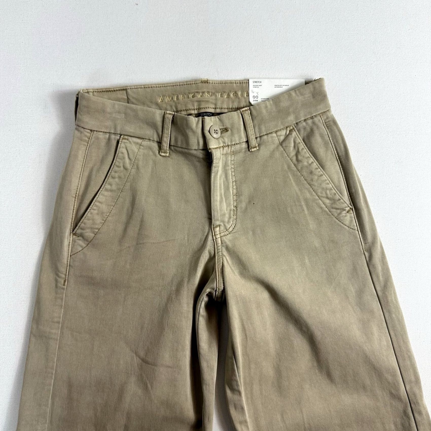 American Eagle Outfitters American Eagle Outfitters Jeans Pants Skater Low Rise 00 Brown Regular Women Size 24" / US 00 / IT 34 - 3 Thumbnail