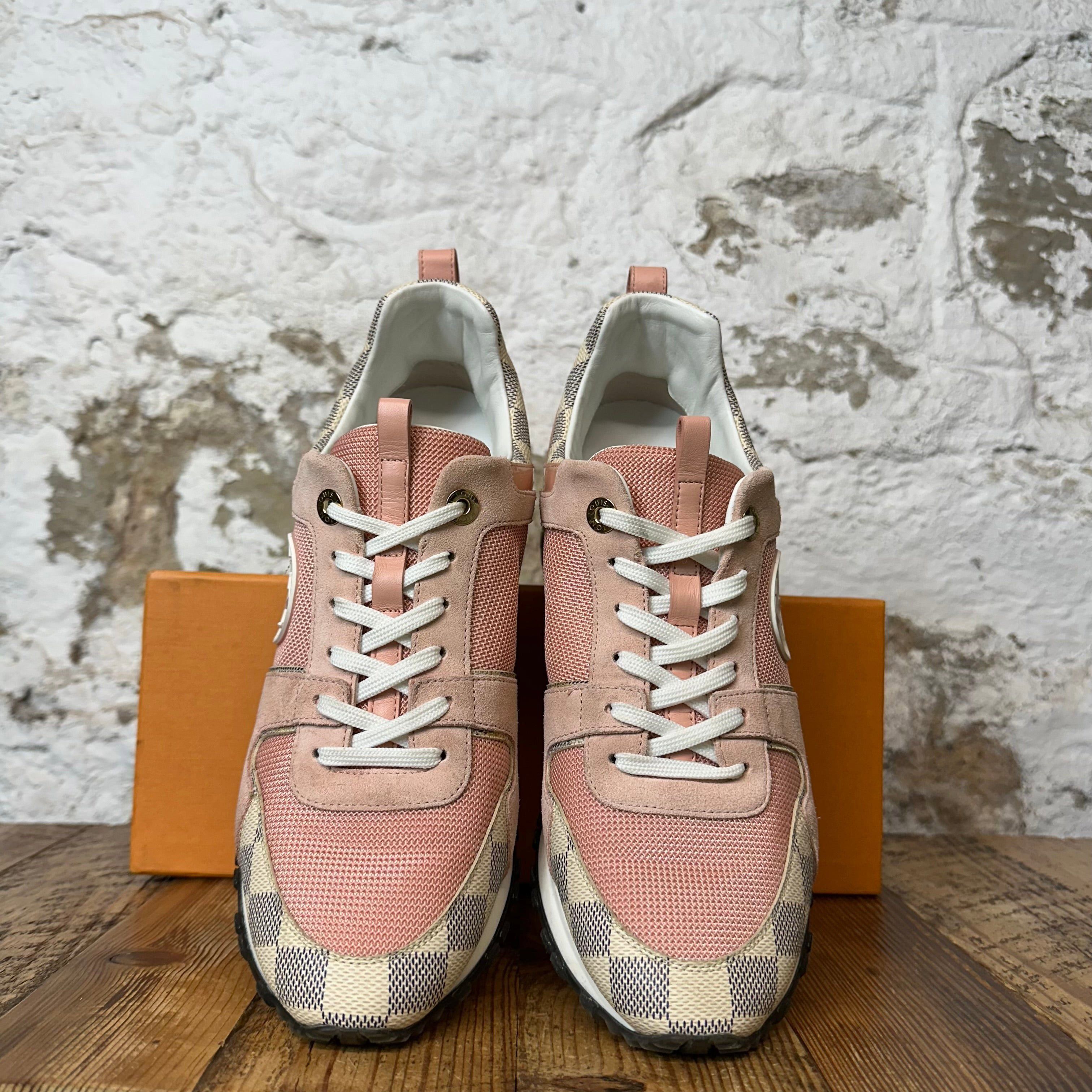Louis Vuitton Louis Vuitton Damier Pink Suede Runaway Sneaker Sz 7 (40) Size US 7 / EU 40 - 3 Thumbnail