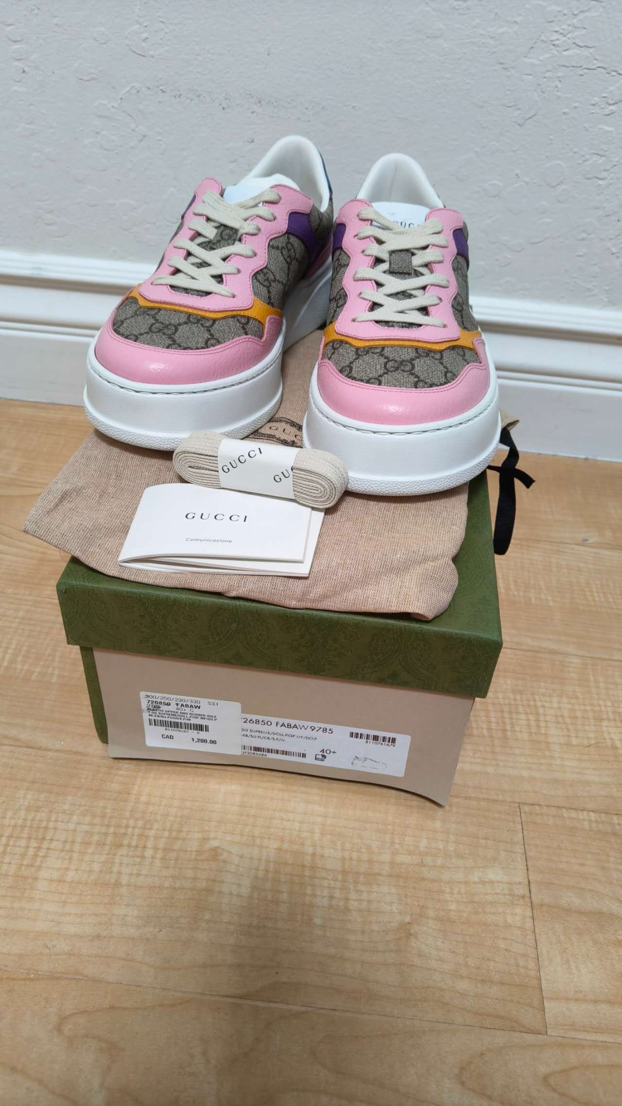 Gucci Gucci Wmns GG Sneaker 'Beige Multi Monogram' Size US 10.5 / IT 40.5 - 5 Thumbnail