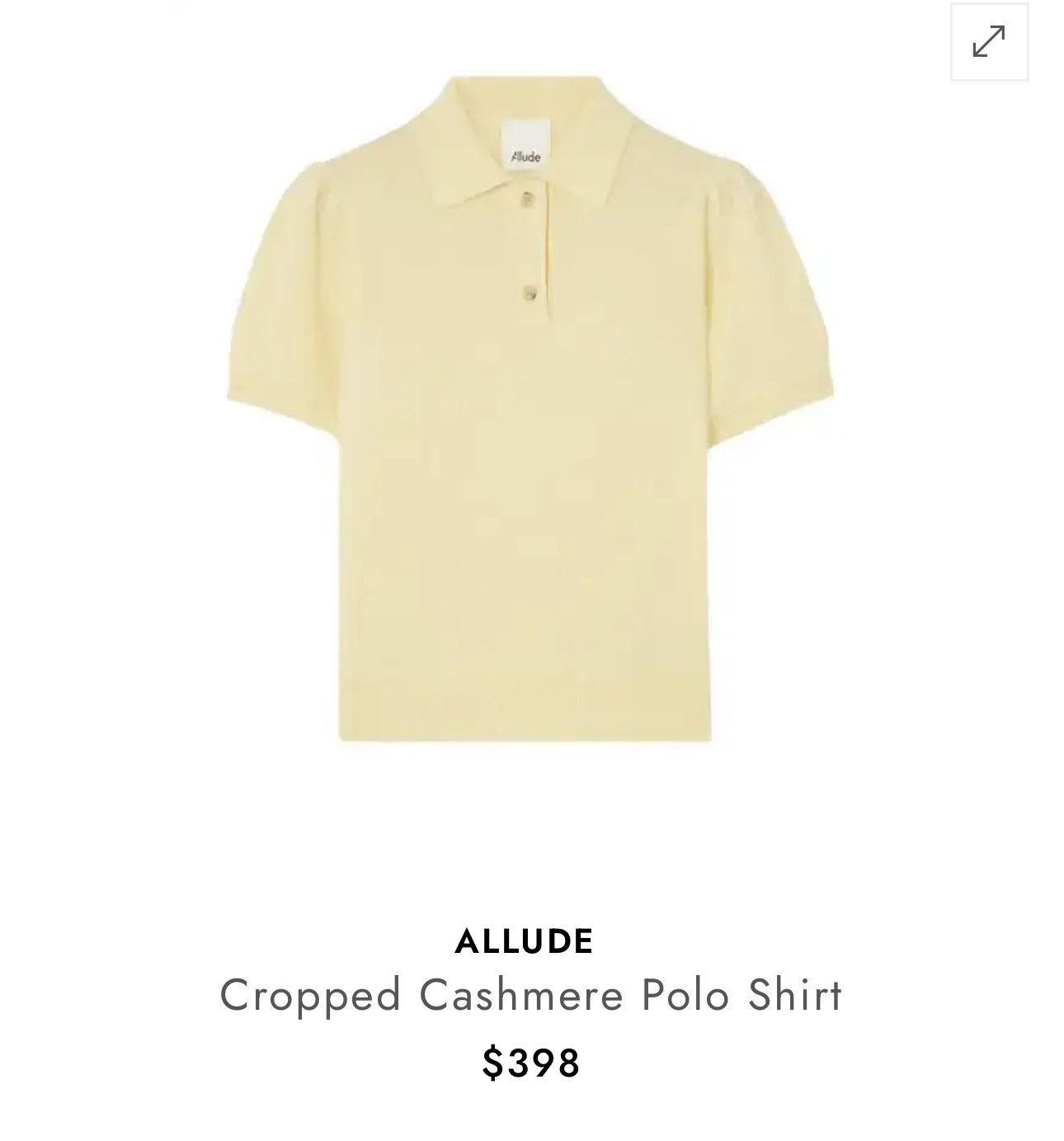 Allude Allude cashmere yellow polo sweater Brunello Cucinelli Size S / US 4 / IT 40 - 1 Thumbnail