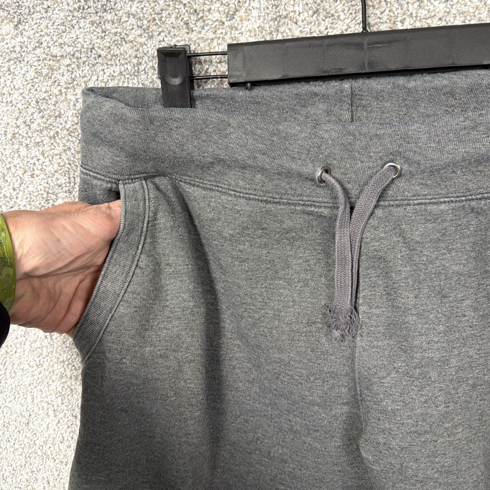 Champion Champion Sweatpants Mens Large 32x29.5 Gray Fleece Drawstring Athletic Sporty Size US 33 - 6 Thumbnail