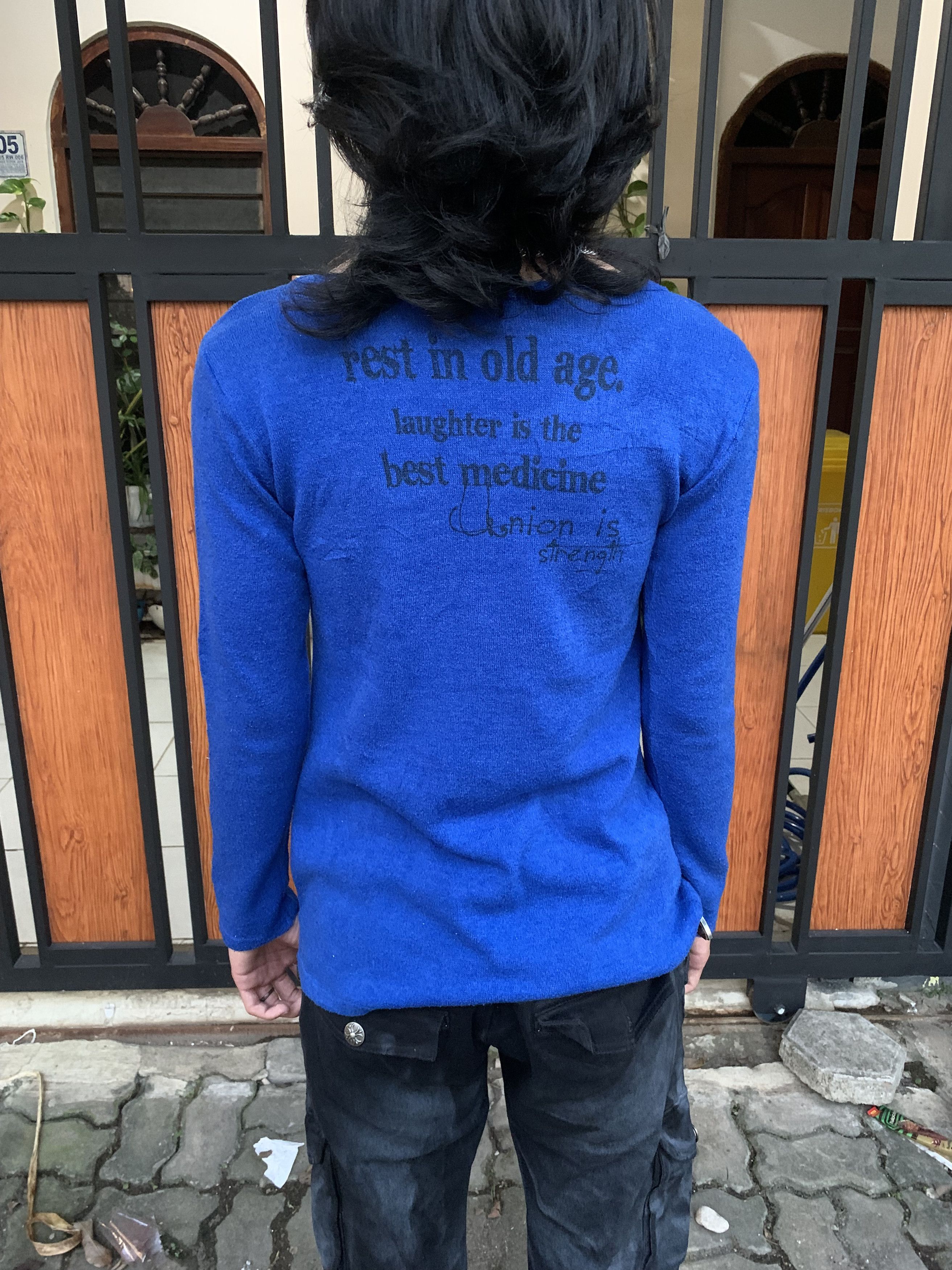 Japanese Brand Knick Knack Grunge Punk poem Cross Flag Graphic Size US S / EU 44-46 / 1 - 9 Thumbnail