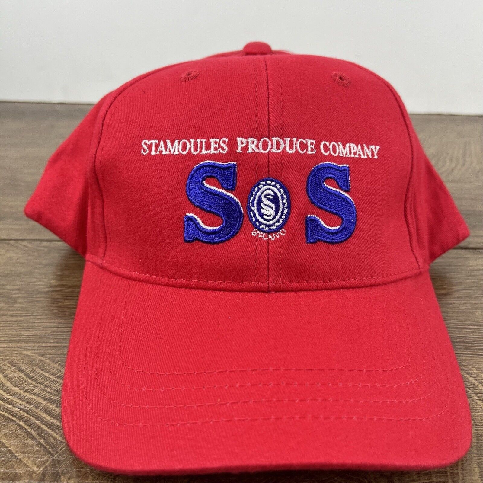 Other Stomoules Produce Hat SOS Hat Red Cap Adjustable Hat Red Adu Size ONE SIZE - 5 Thumbnail