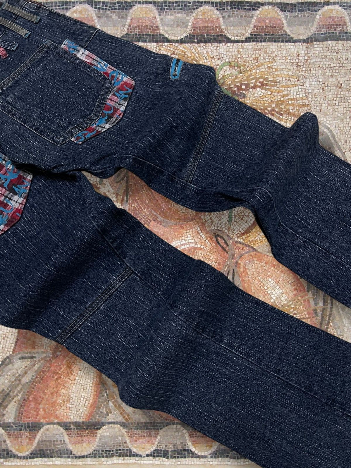 Hysteric Glamour Vintage Og 90s Japan Designer Antful Punk Double Waist Denim Size US 29 - 15 Thumbnail