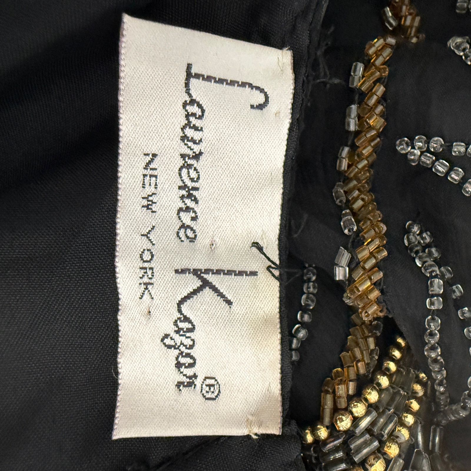Vintage Vintage Lawrence Kazar Silk Sequin Blouse Cocktail Top M Size M / US 6-8 / IT 42-44 - 5 Thumbnail