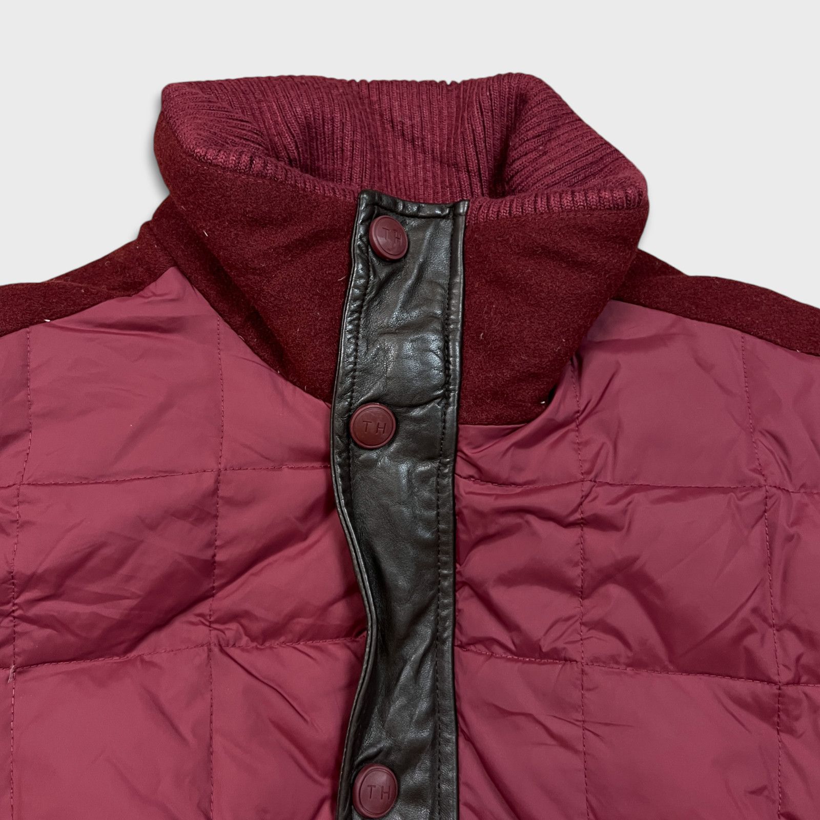 Tommy Hilfiger × Vintage Tommy Hilfiger Jacket Medium Full Zip Down Heavy Bomber Coat Size US M / EU 48-50 / 2 - 2 Thumbnail