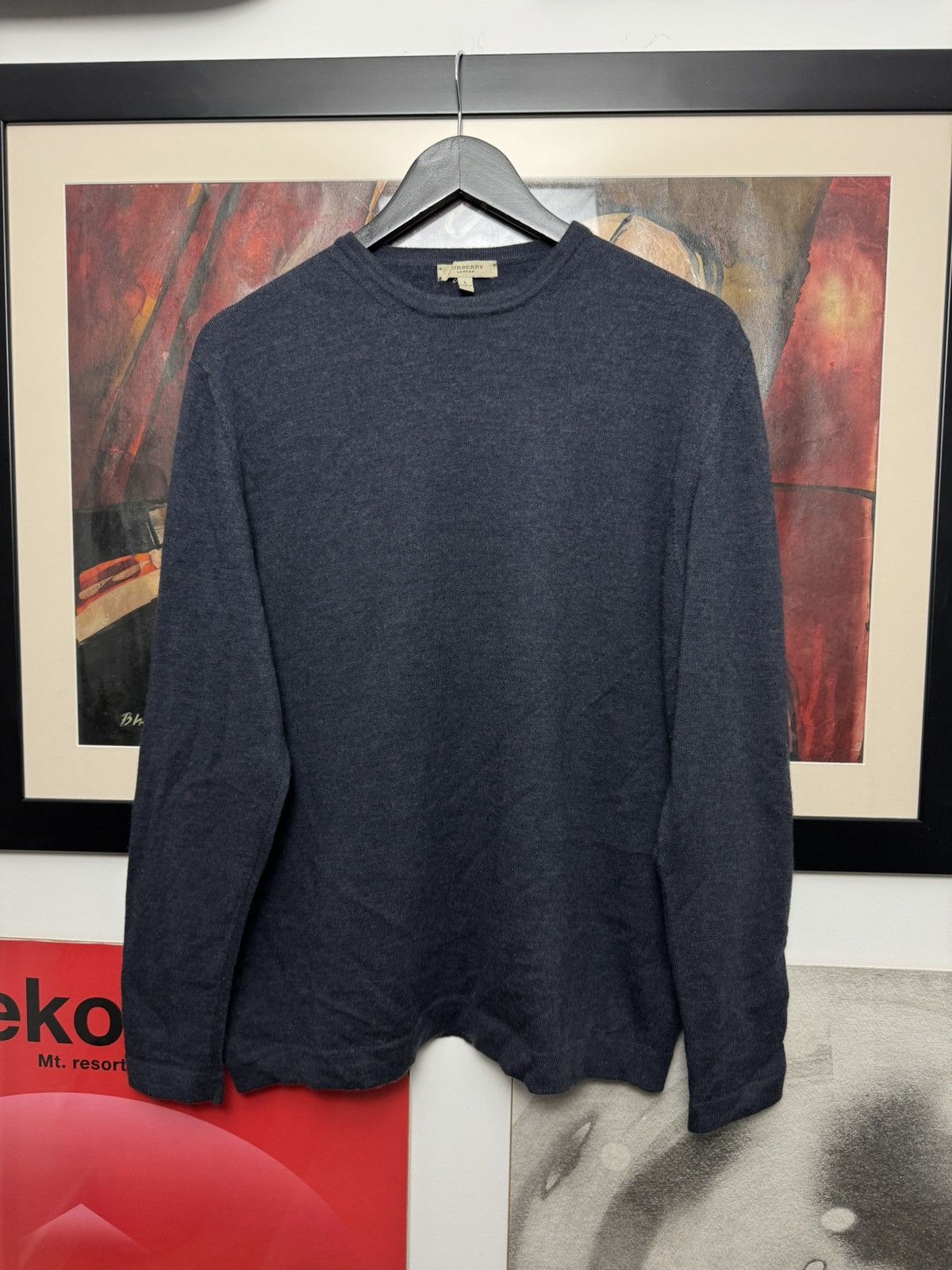 Burberry Burberry London Sweater Knit Casual Plaid Patches Classy Size US L / EU 52-54 / 3 - 2 Thumbnail