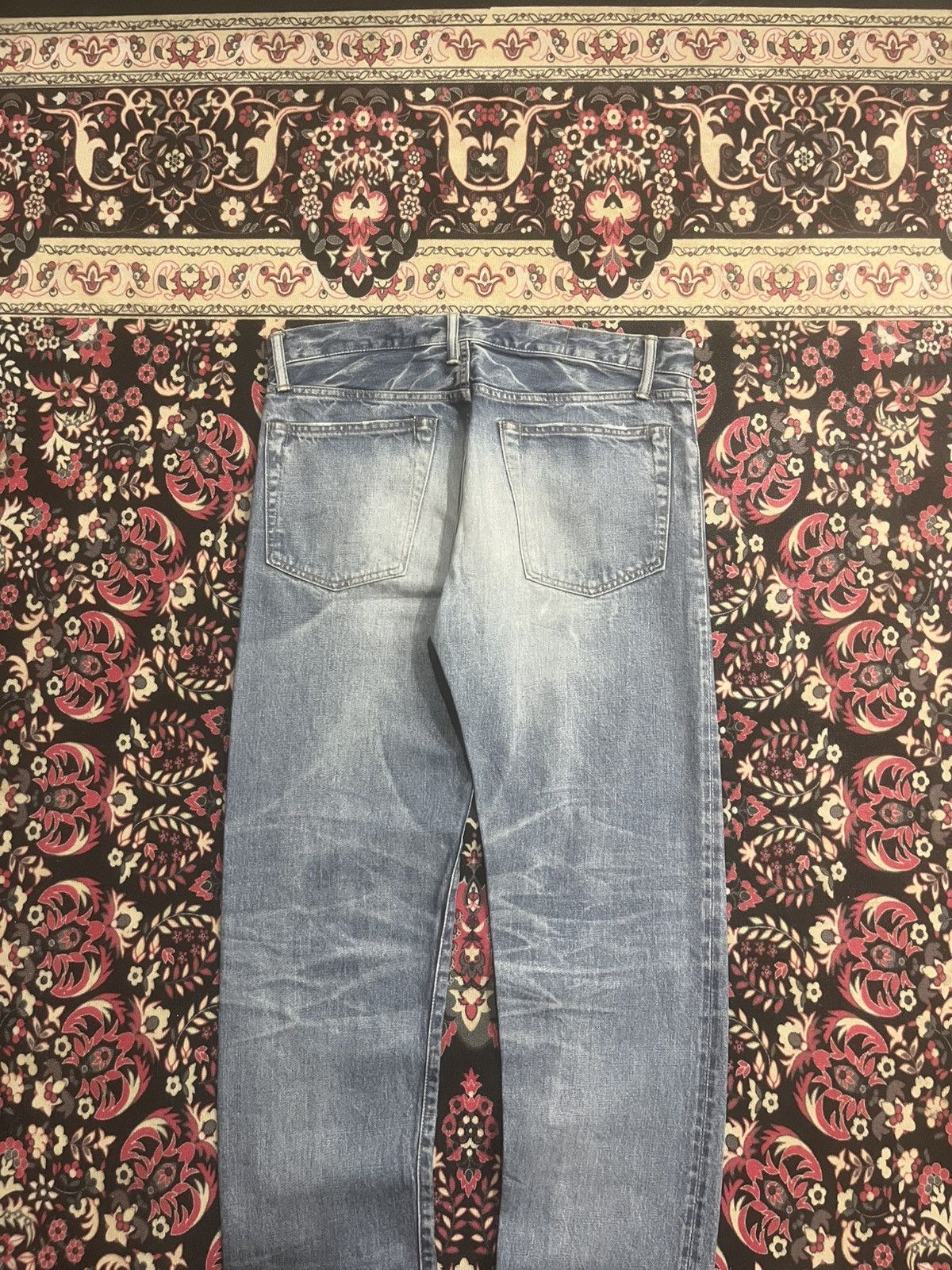 Vintage Journal Standard Homestead Blue Faded Distress Selvedge Jean Size US 32 / EU 48 - 8 Thumbnail
