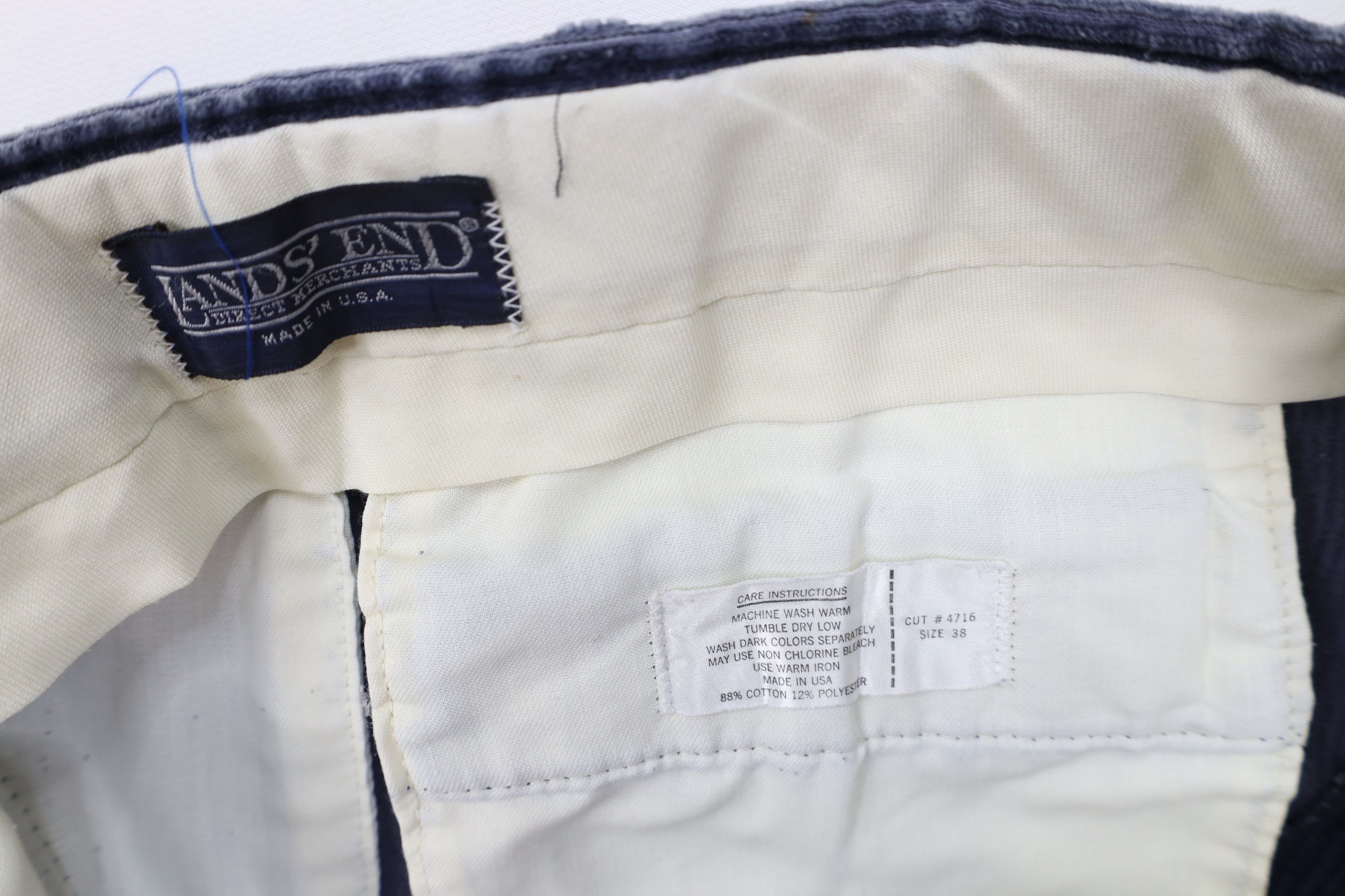 Lands' End Vintage 70s Lands End Wide Leg Corduroy Chino Pants USA Size US 38 / EU 54 - 8 Thumbnail