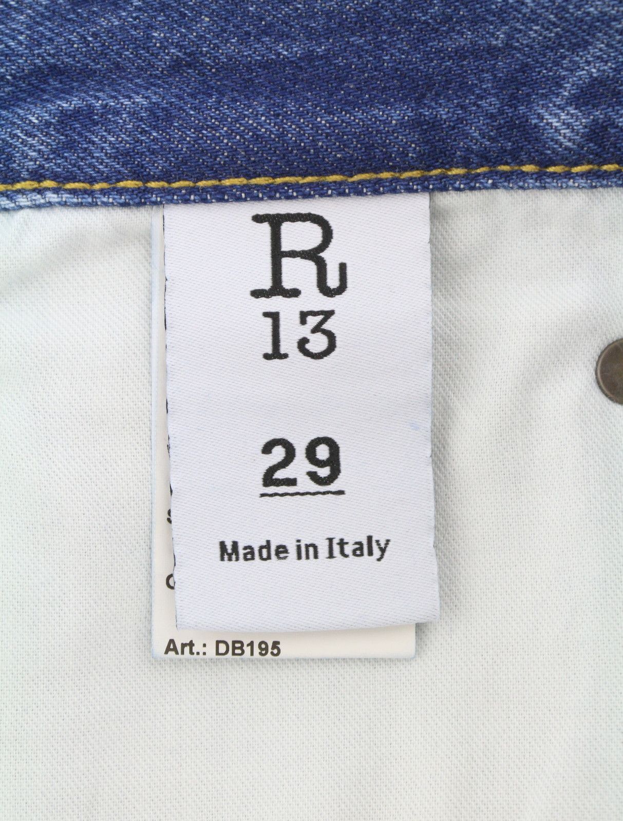 R13 CUFFED X-BF 29 Jasper Faded Blue 87197 Size 29" - 8 Thumbnail