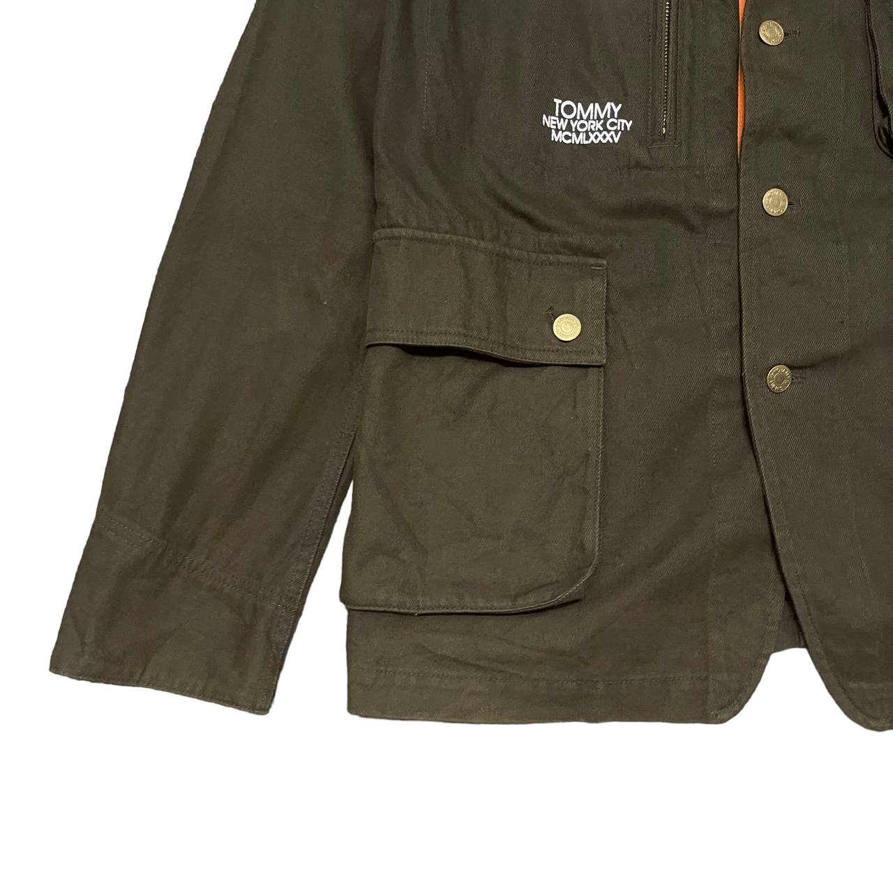 Tommy Hilfiger Vintage Tommy Signature Multi Pocket Jacket Size US L / EU 52-54 / 3 - 3 Thumbnail