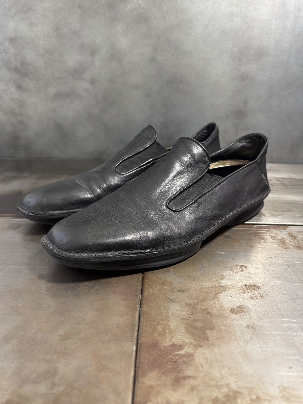 Bruno Bordese 2000s Clone by Bruno Bordese Leather Loafers Designer Square Size US 12 / EU 45 - 18 Thumbnail