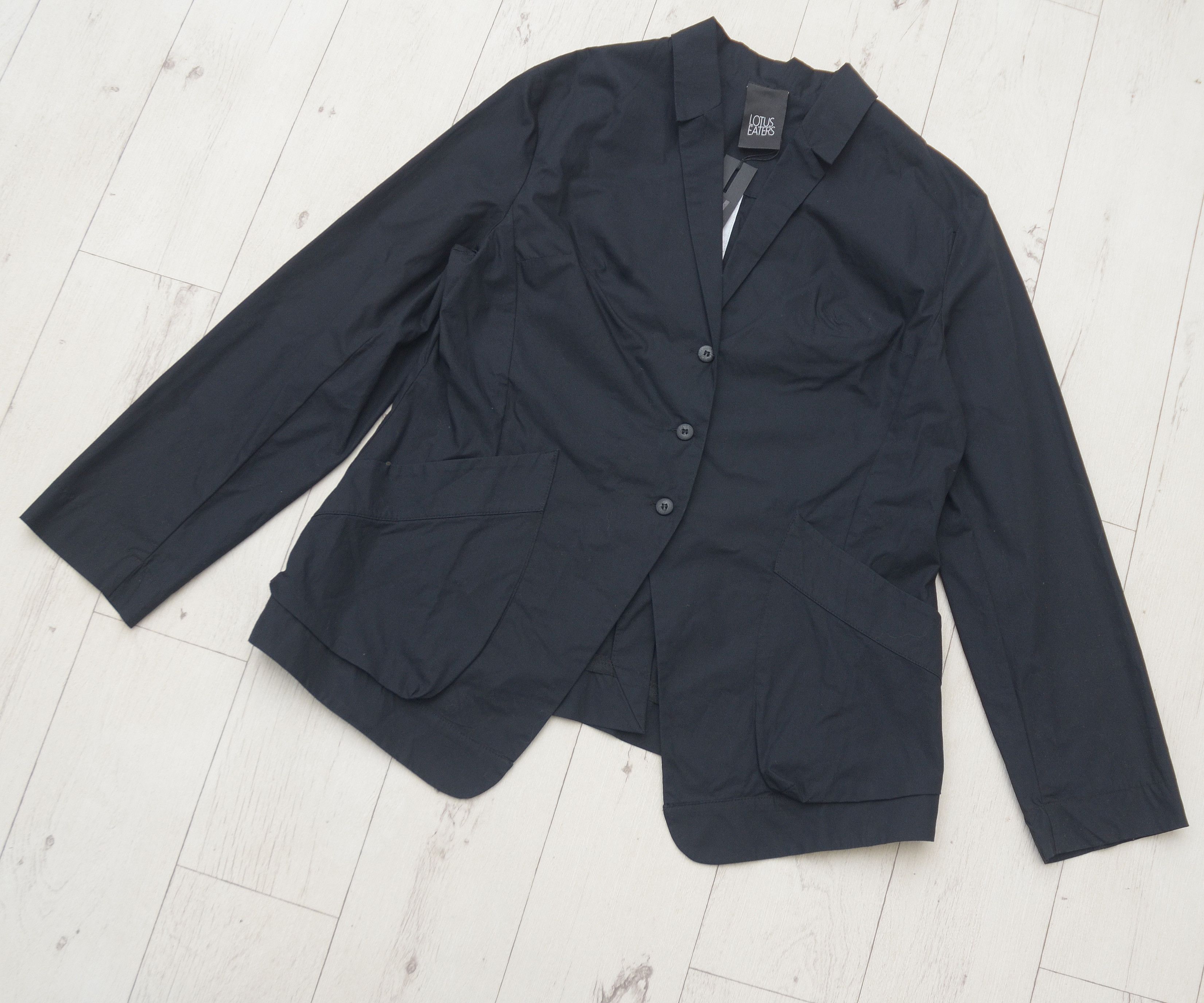 Designer New Designer LOTUS EATERS COTTON BLAZER Black y2k Size XL / US 12-14 / IT 48-50 - 3 Thumbnail