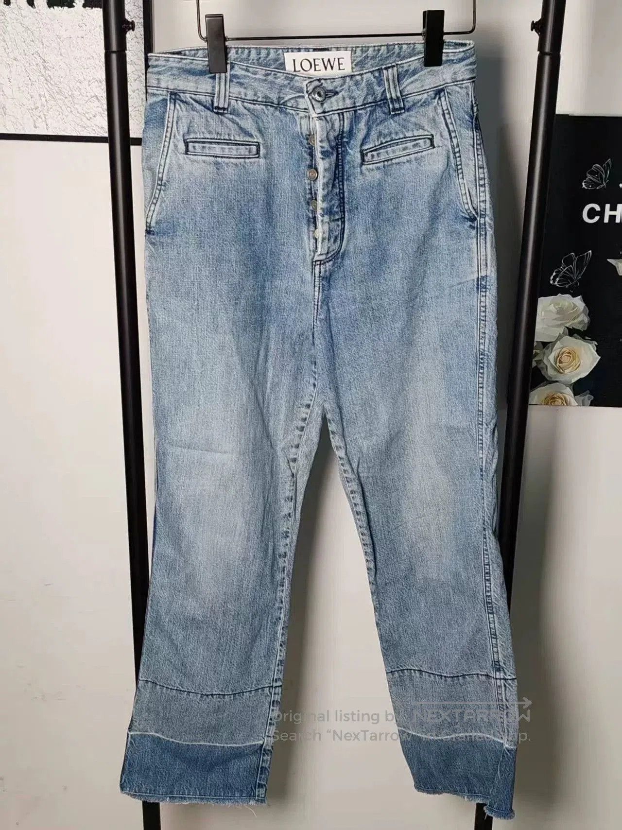 Loewe Loewe Denim Jeans with Leather Patch. Size US 30 / EU 46 - 1 Thumbnail