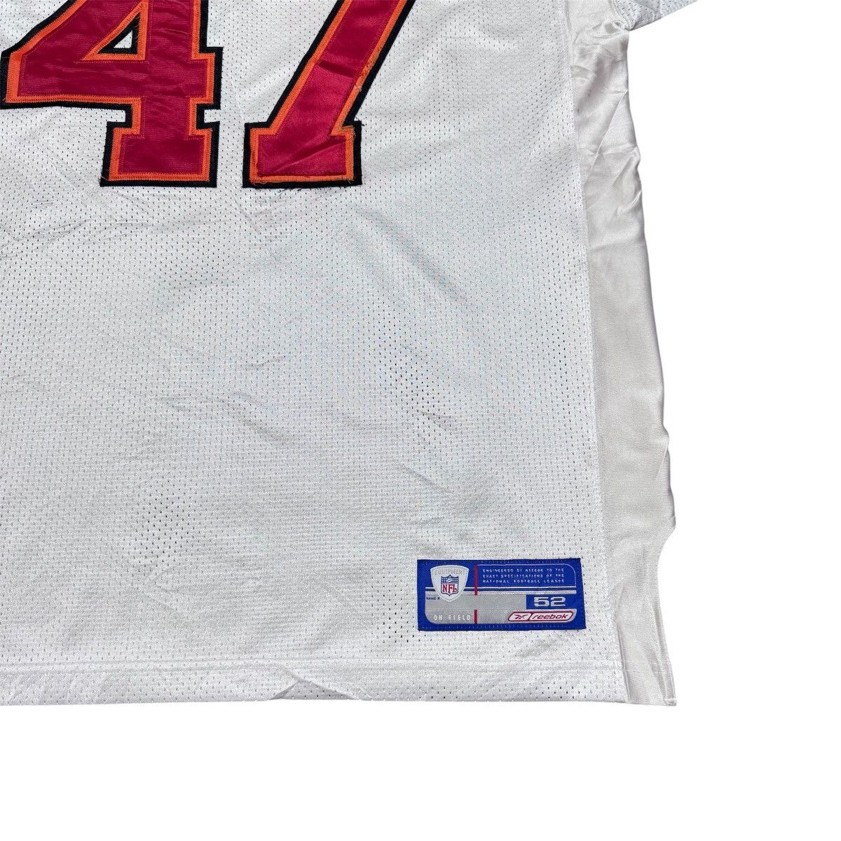 NFL John Lynch Reebok Tampa Bay Buccaneers Jersey 2002 On Field Size US XXL / EU 58 / 5 - 6 Thumbnail