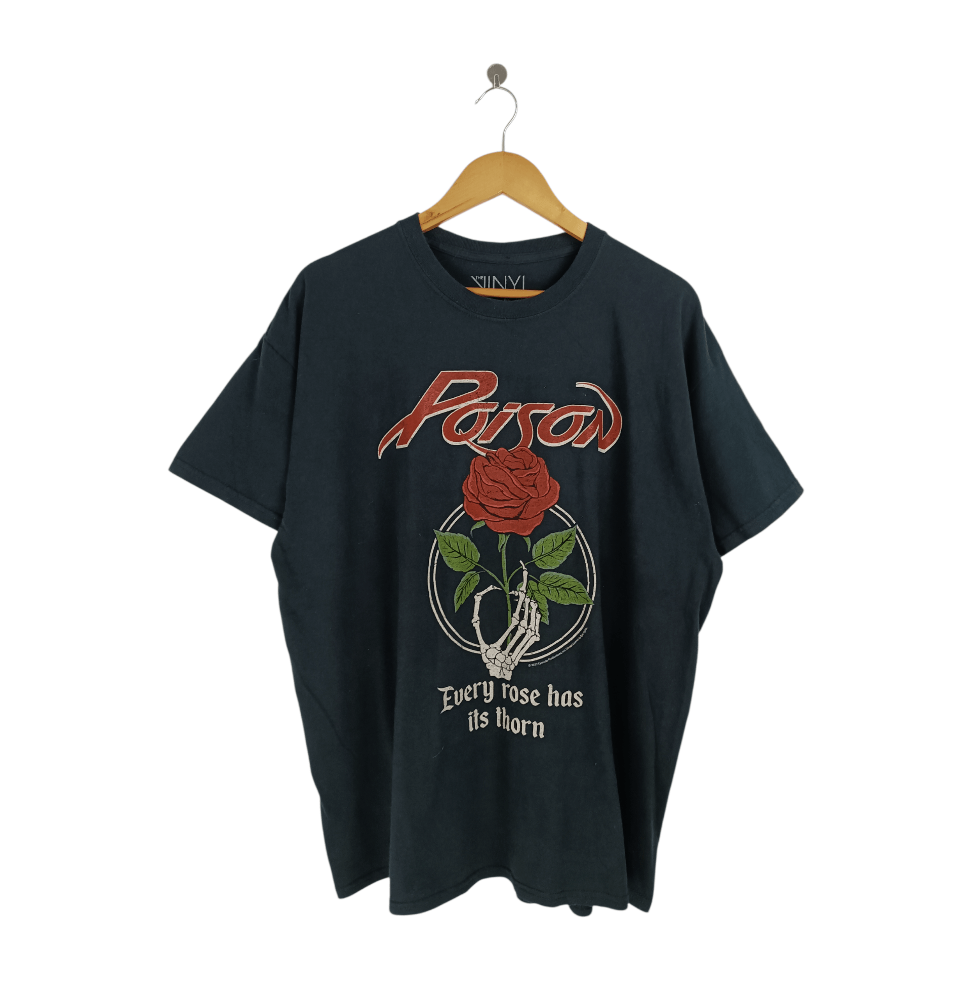Band Tees VINTAGE POISON EVERY ROSE HAS IT'S THORN ROCK METAL GLAM Size US XL / EU 56 / 4 - 1 Thumbnail