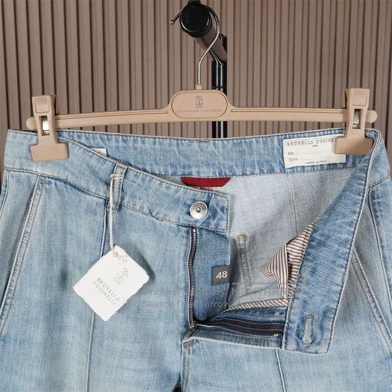 Brunello Cucinelli Brunello Cucinelli Light Wash Denim Pants Size US 32 / EU 48 - 4 Thumbnail