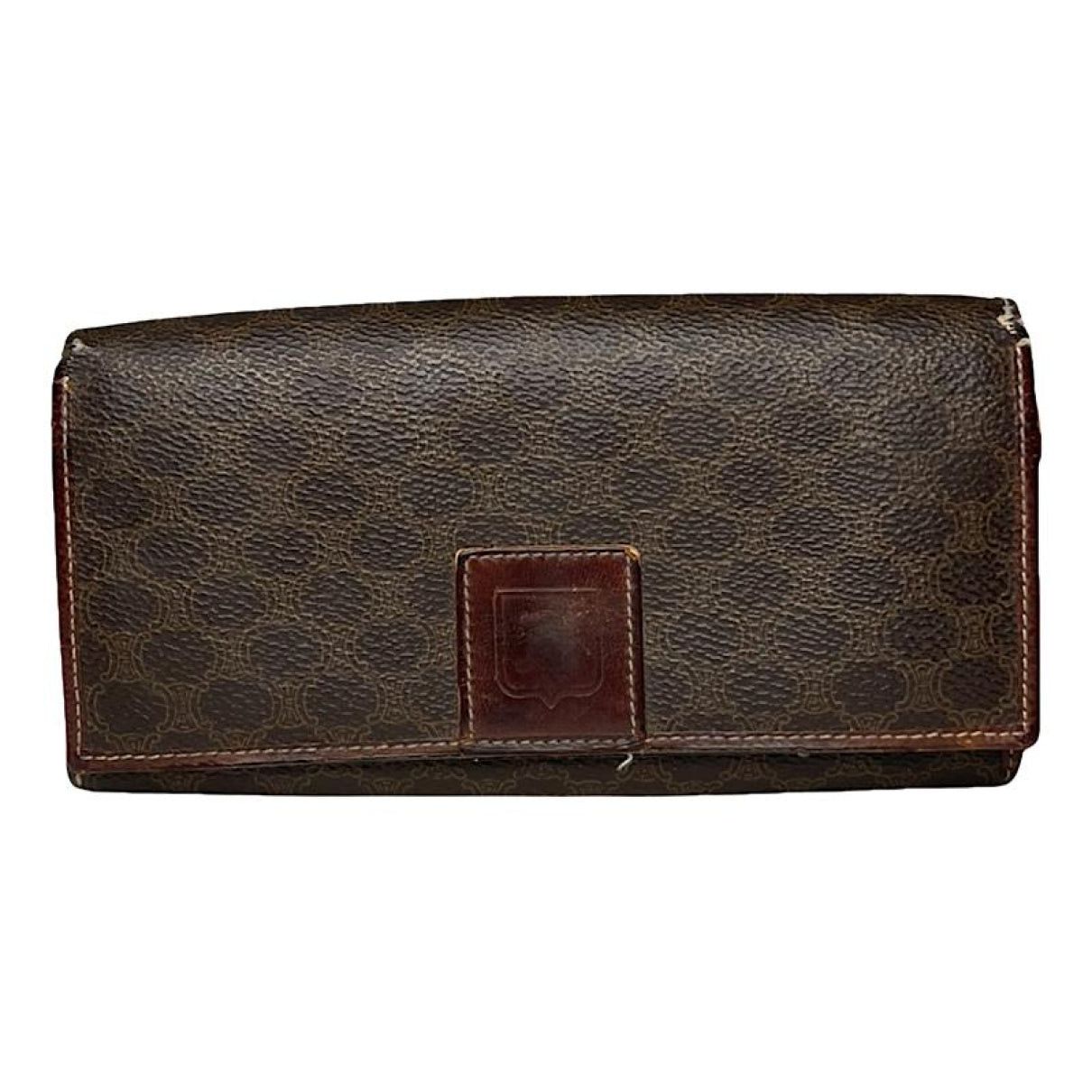 Celine Triomphe Brown Leather Wallet Size ONE SIZE - 1 Thumbnail