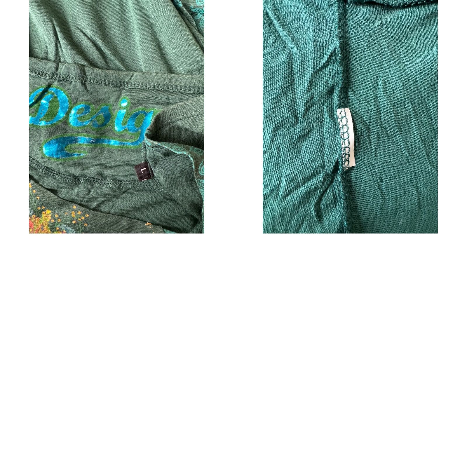 Desigual Desigual Green Long Sleeve Tunic Shirt L Womens Mens? Size L / US 10 / IT 46 - 8 Thumbnail