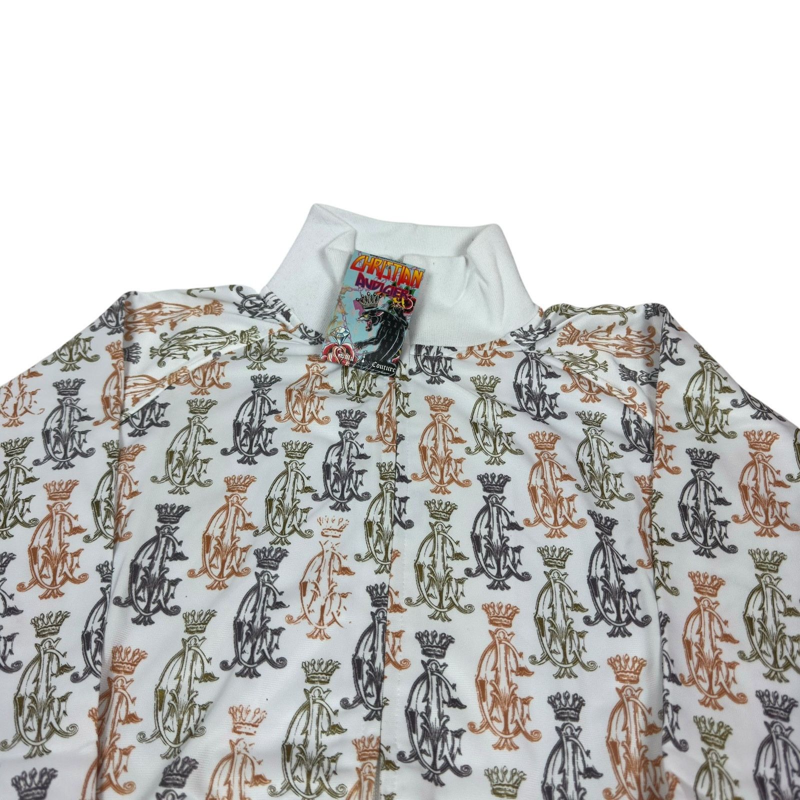 Christian Audigier Christian Audigier Men's Multicolor Cotton Full Zip Jacket L Size US L / EU 52-54 / 3 - 3 Thumbnail