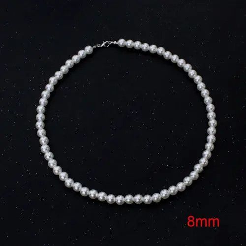 Jewelry Pearl Necklace Casual Chain Jewelry Classic Imitation Bead Size ONE SIZE - 2 Thumbnail