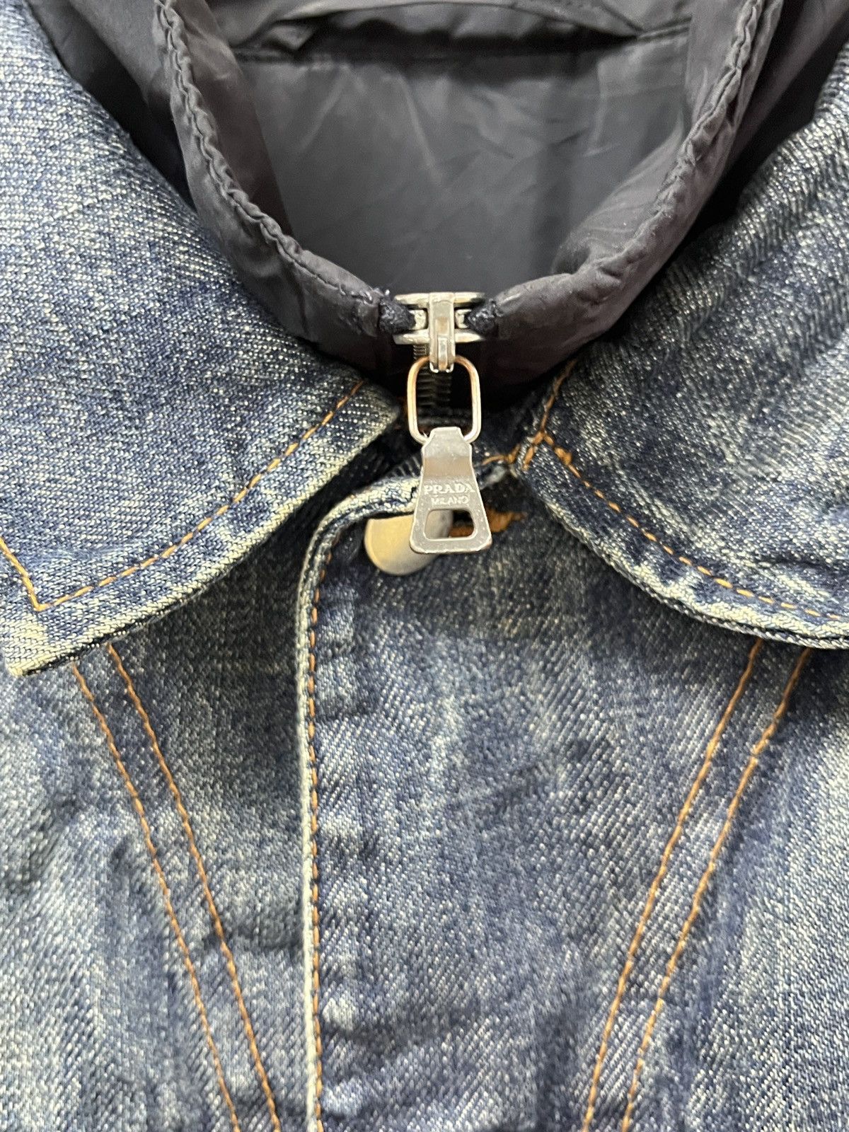 🔥Archive 2005 Prada Denim/Nylon Jacket