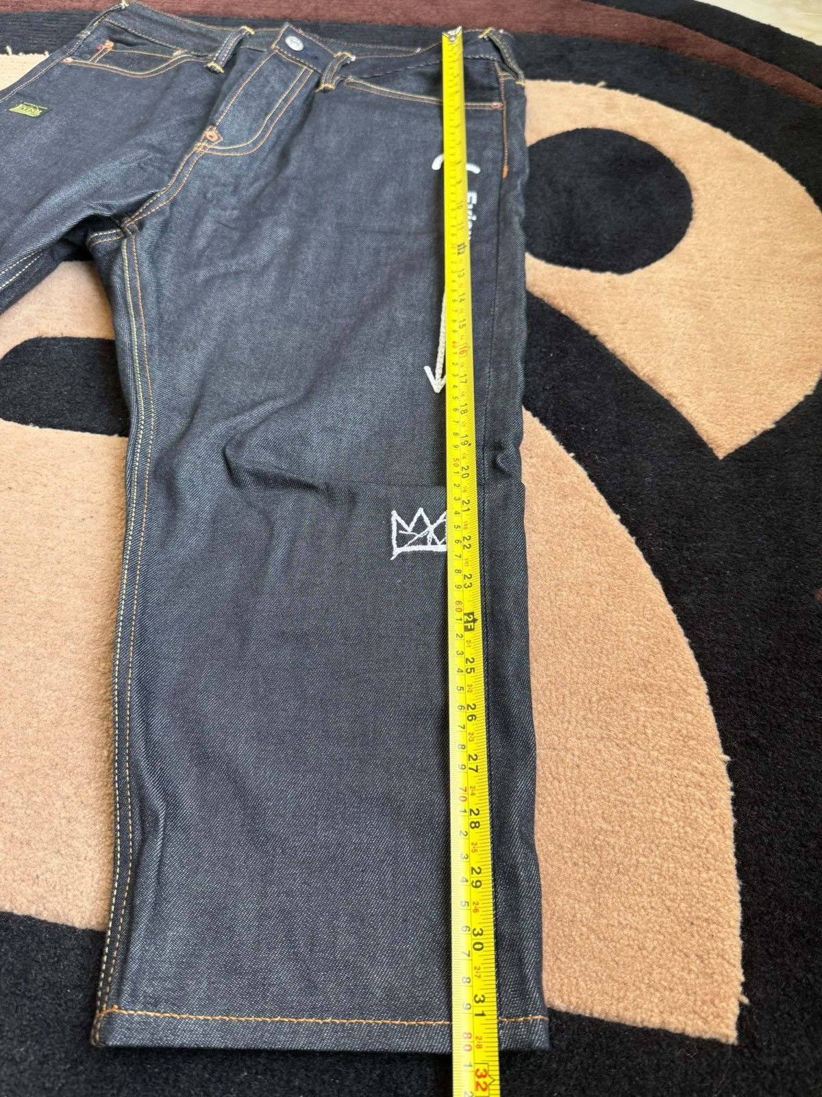 Evisu × Vintage EVISU dinosaur embroidery daicock style jeans！size：32x22 Size US 32 / EU 48 - 14 Thumbnail