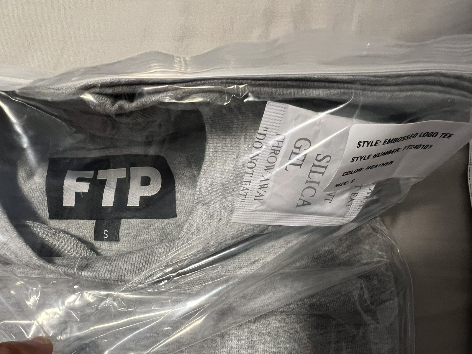 Fuck The Population FTP Embossed Logo Tee Sz Small Heather Gray Size US S / EU 44-46 / 1 - 7 Thumbnail