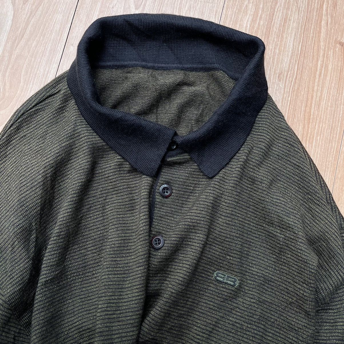Balenciaga × Vintage Vintage Balenciaga Golf Button Collar Knitwear (UNISEX) Size US M / EU 48-50 / 2 - 7 Thumbnail