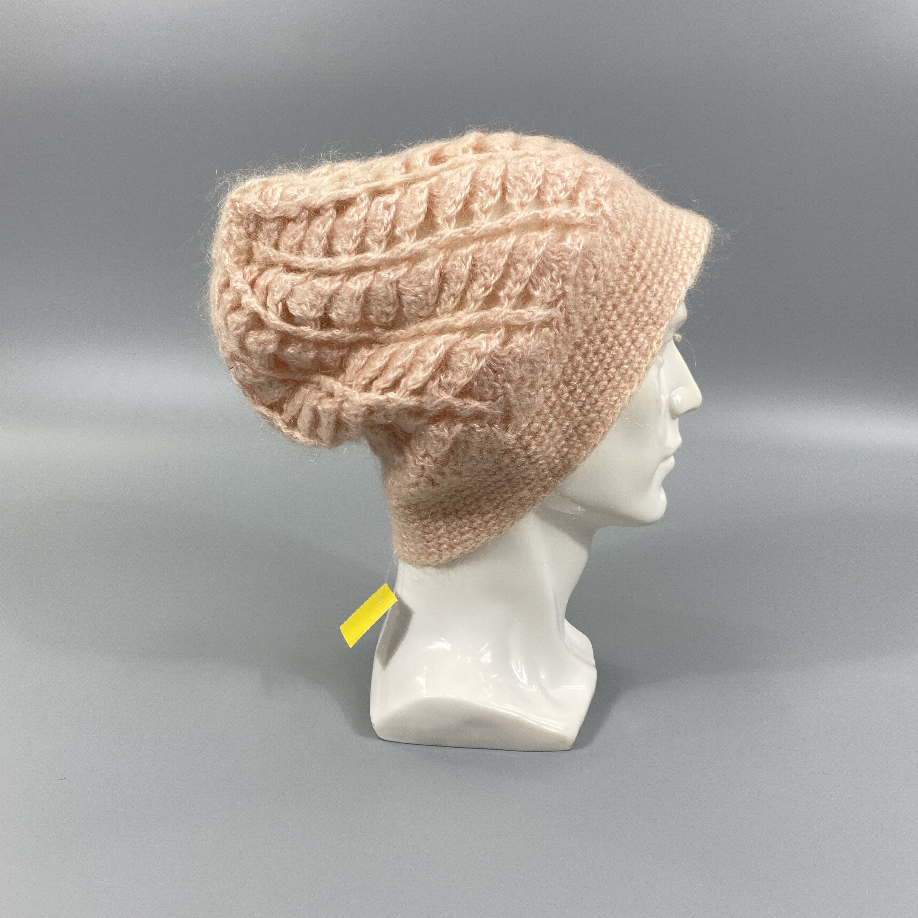 Japanese Brand Handmade Knit Crochet Alpaca Hat -BN766 Size ONE SIZE - 2 Thumbnail