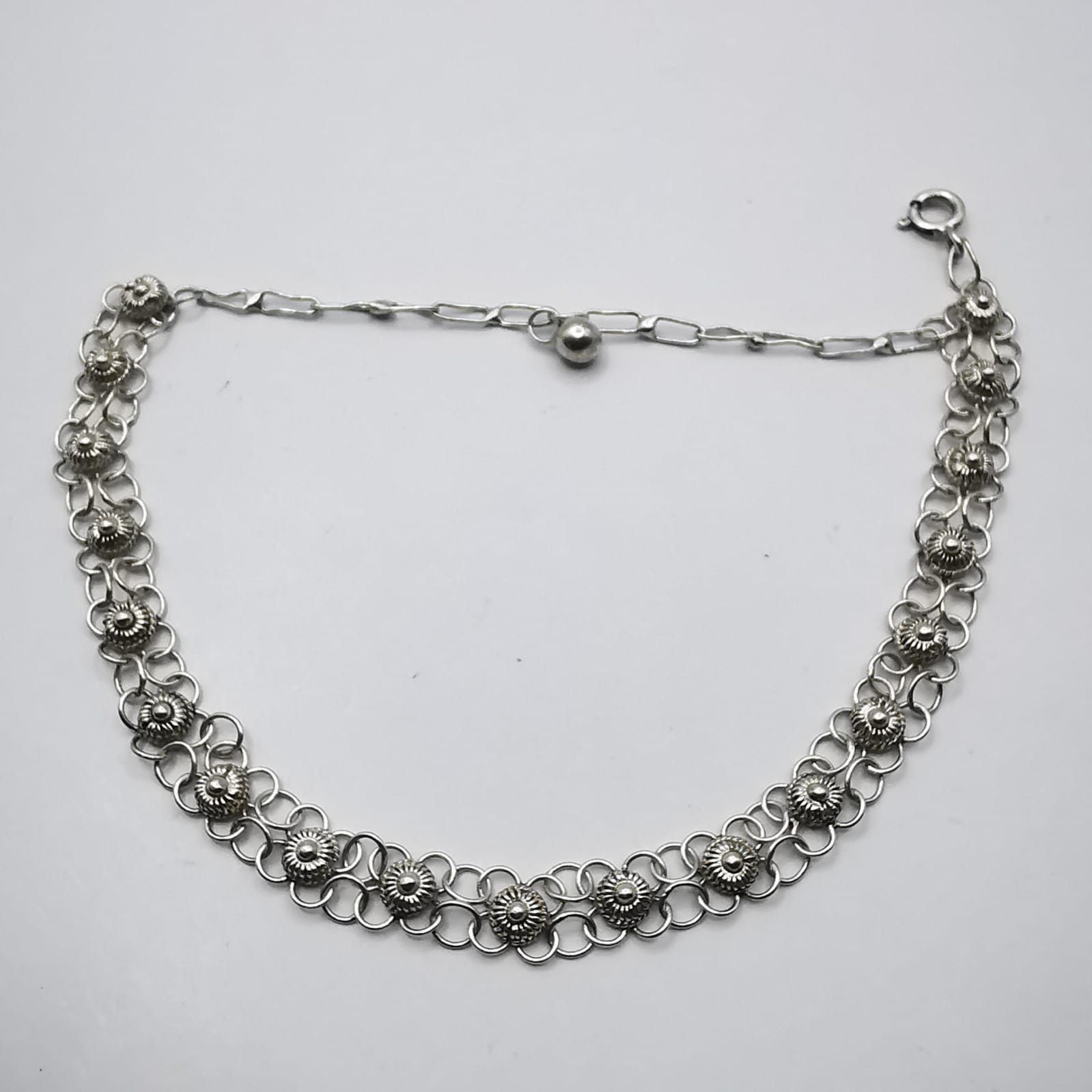 Jewelry × Sterling Silver × Vintage Vintage Bracelet Jewelry, 925 Sterling Silver,Handmade 8,78g Size ONE SIZE - 4 Thumbnail