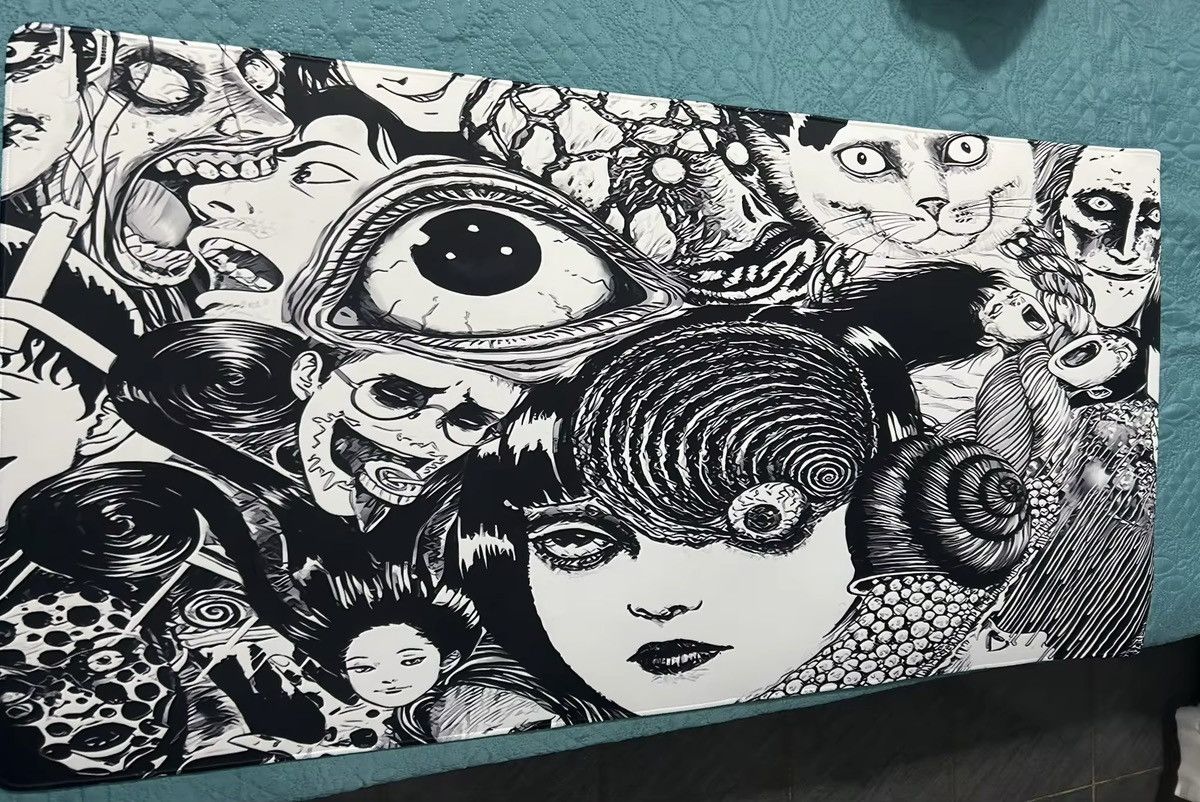 Anime × Japanese Brand × Vintage Anime Junji Ito Anti-slip MousePads Size ONE SIZE - 3 Thumbnail