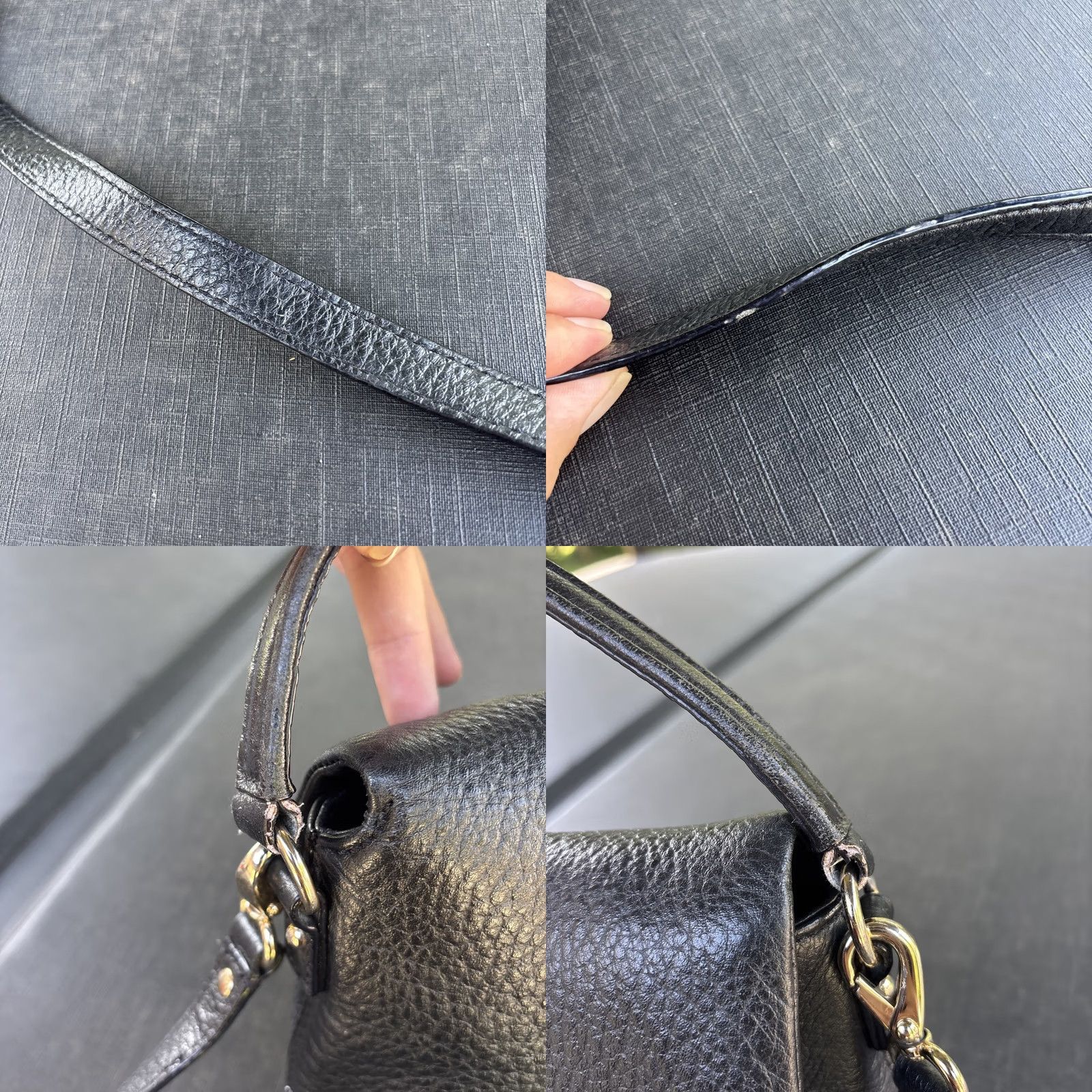 Vintage kate spade new york Crossbody Shoulder Bag Black Pebbled Leather Southport Ave Carmen Size ONE SIZE - 10 Thumbnail