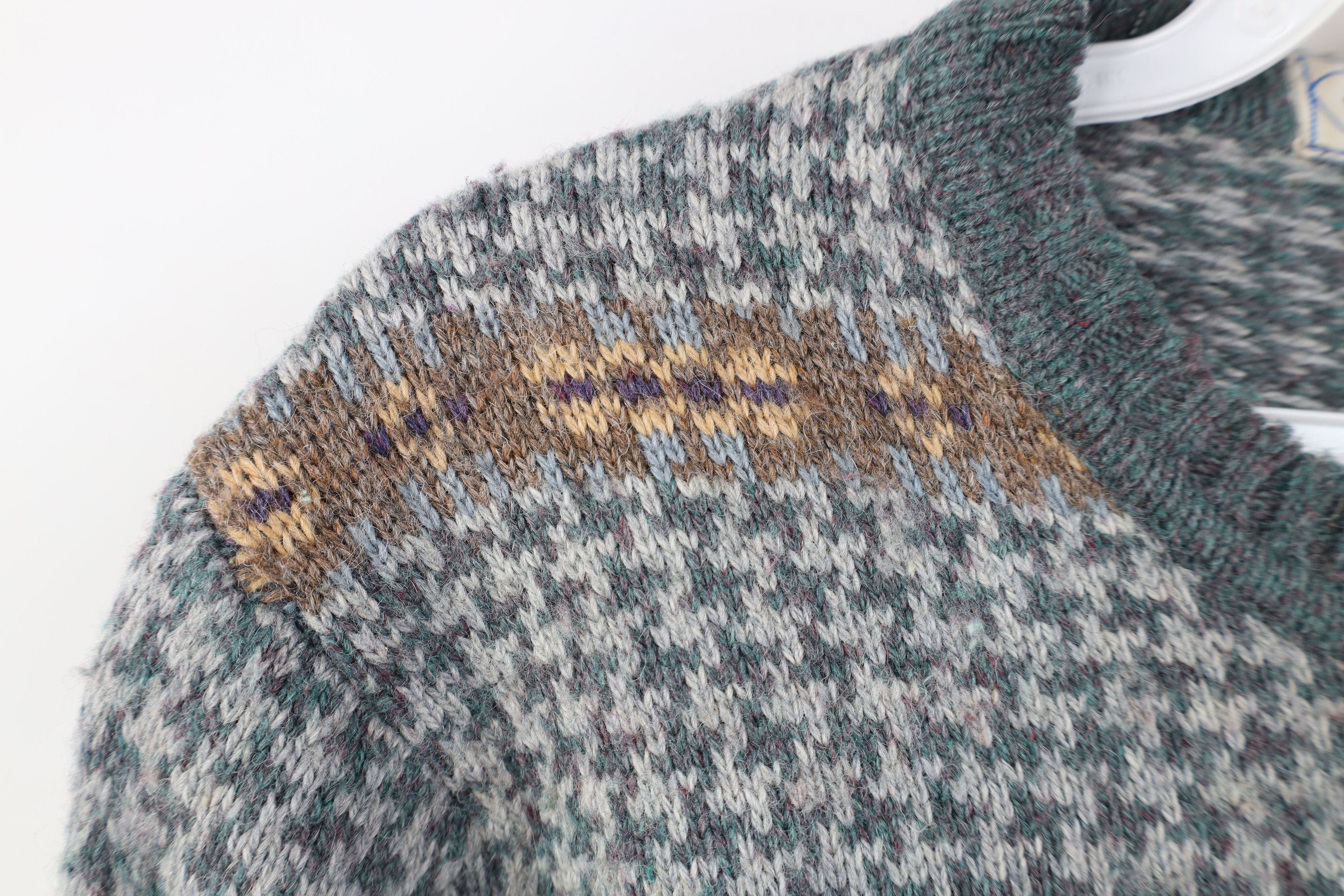 Lacoste Vintage 70s 80s Izod Lacoste Houndstooth Knit Sweater Size US M / EU 48-50 / 2 - 6 Thumbnail