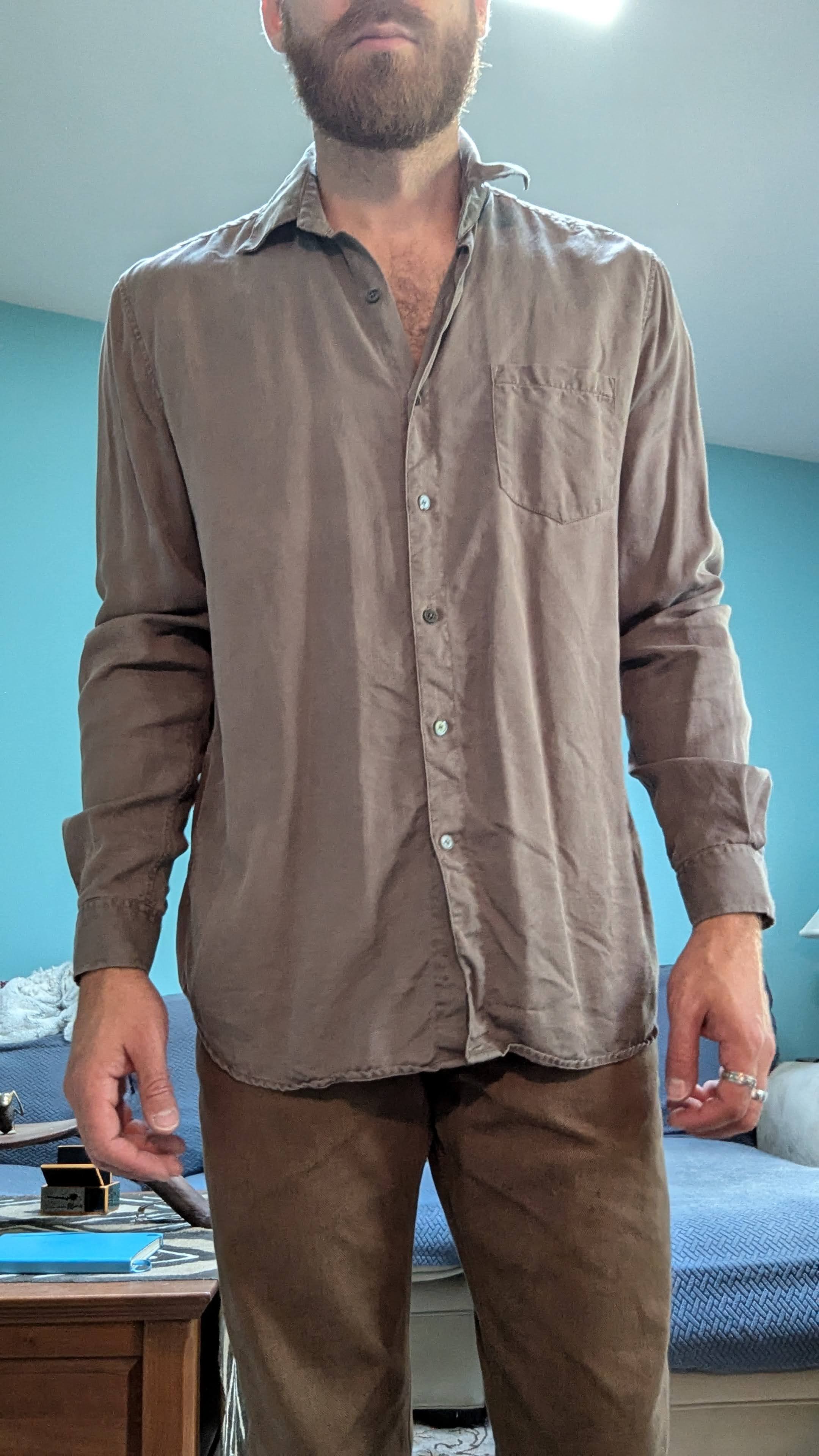 A Day's March Tencel Button Up Size US L / EU 52-54 / 3 - 1 Thumbnail