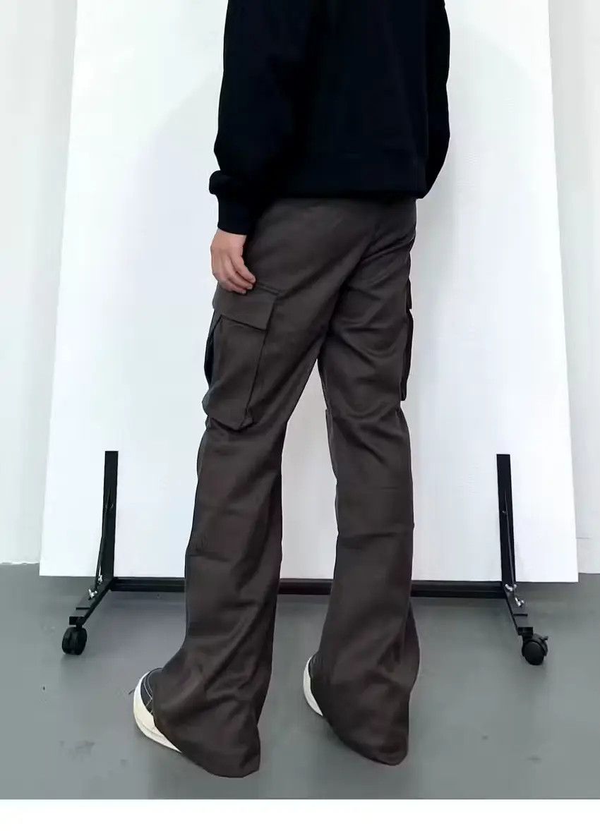 Designer × Japanese Brand Brown yuppie utility bootcut flared cargo pants Size US 34 / EU 50 - 4 Thumbnail
